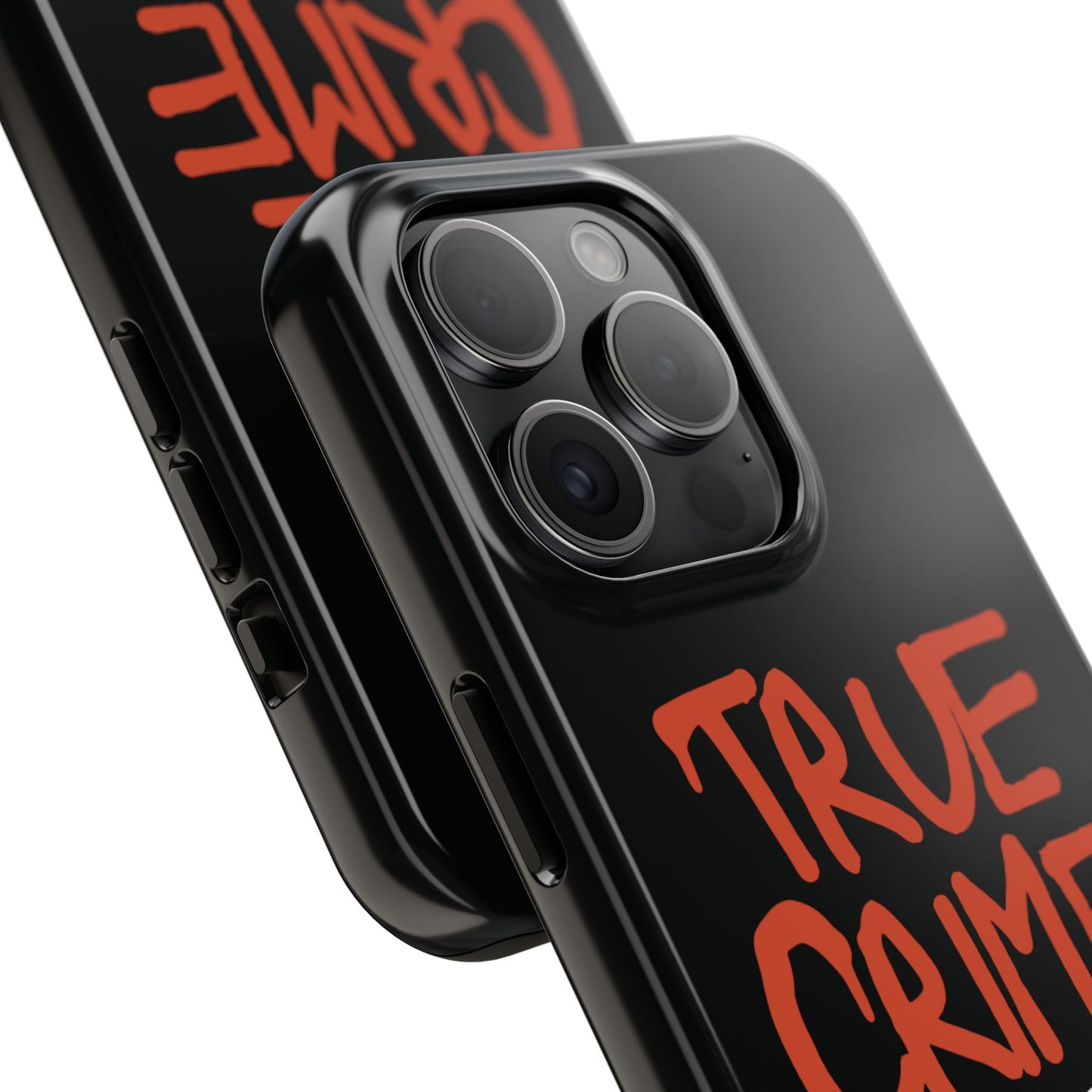 True Crime Tough Phone Cases, Durable Cases for Crime Lovers, Gift for True Crime Fans, Black Phone Accessories, Crime Theme Tech Gear