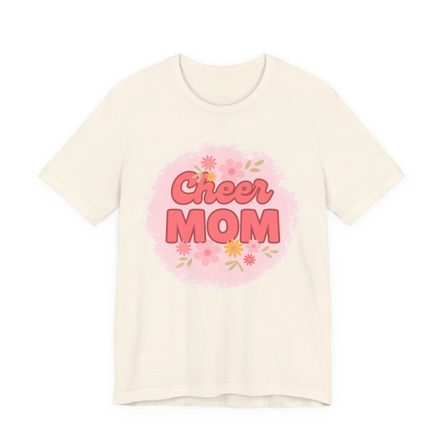 Cheer Mom Short Sleeve Tee, Gift for Cheer Moms, Cheerleader Apparel, Casual Summer Tee, Mother's Day Gift