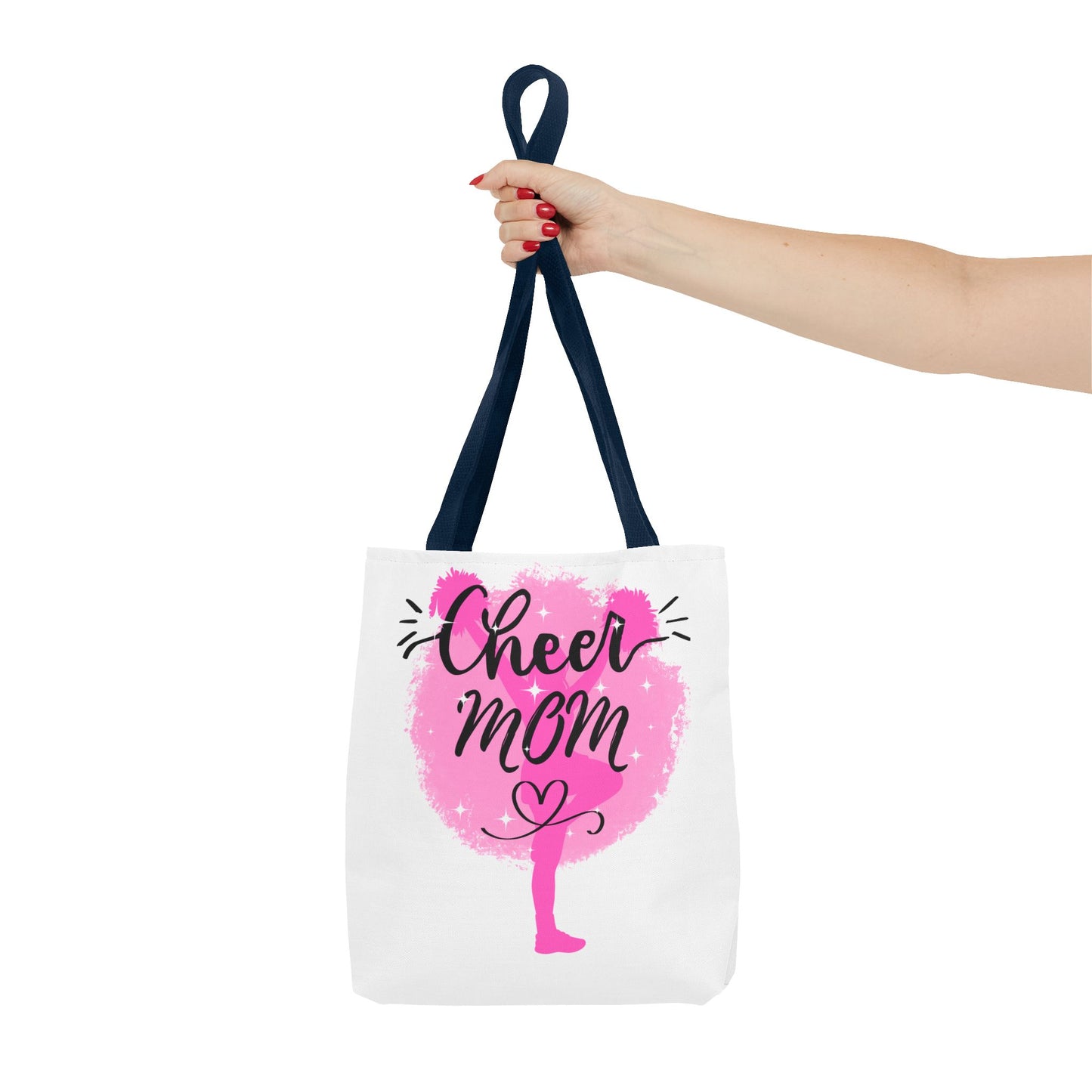 Cheer Mom Tote Bag, Cheerleading Gift, Athletic Tote, Stylish Mom Bag, Personalized Sporty Tote