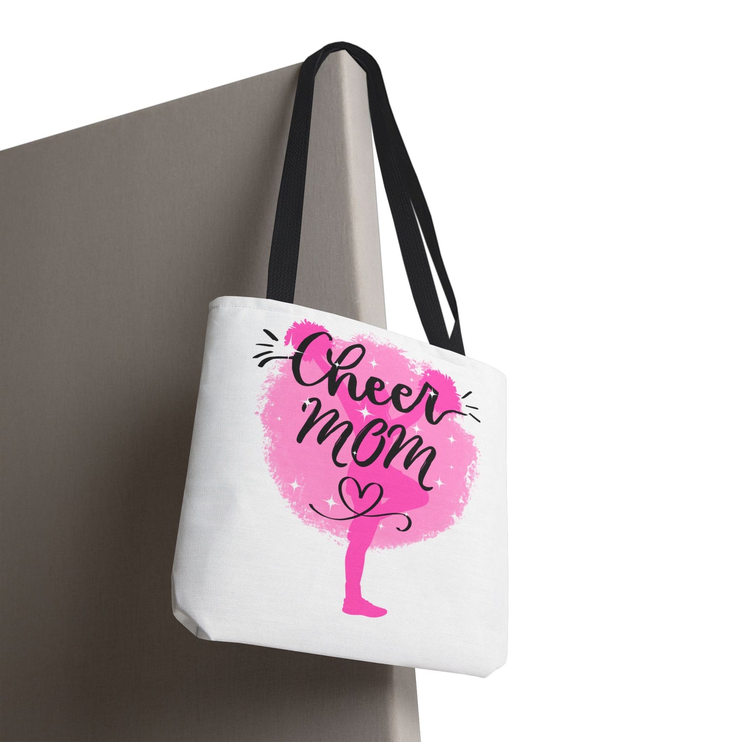 Cheer Mom Tote Bag, Cheerleading Gift, Athletic Tote, Stylish Mom Bag, Personalized Sporty Tote