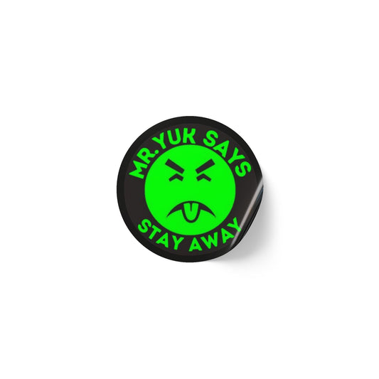 Poison "Mr. Yuk" Warning Stickers, Fun Party Favors, Educational Labels, Kid-Friendly Crafts, Halloween Decorations, Safe for Kids