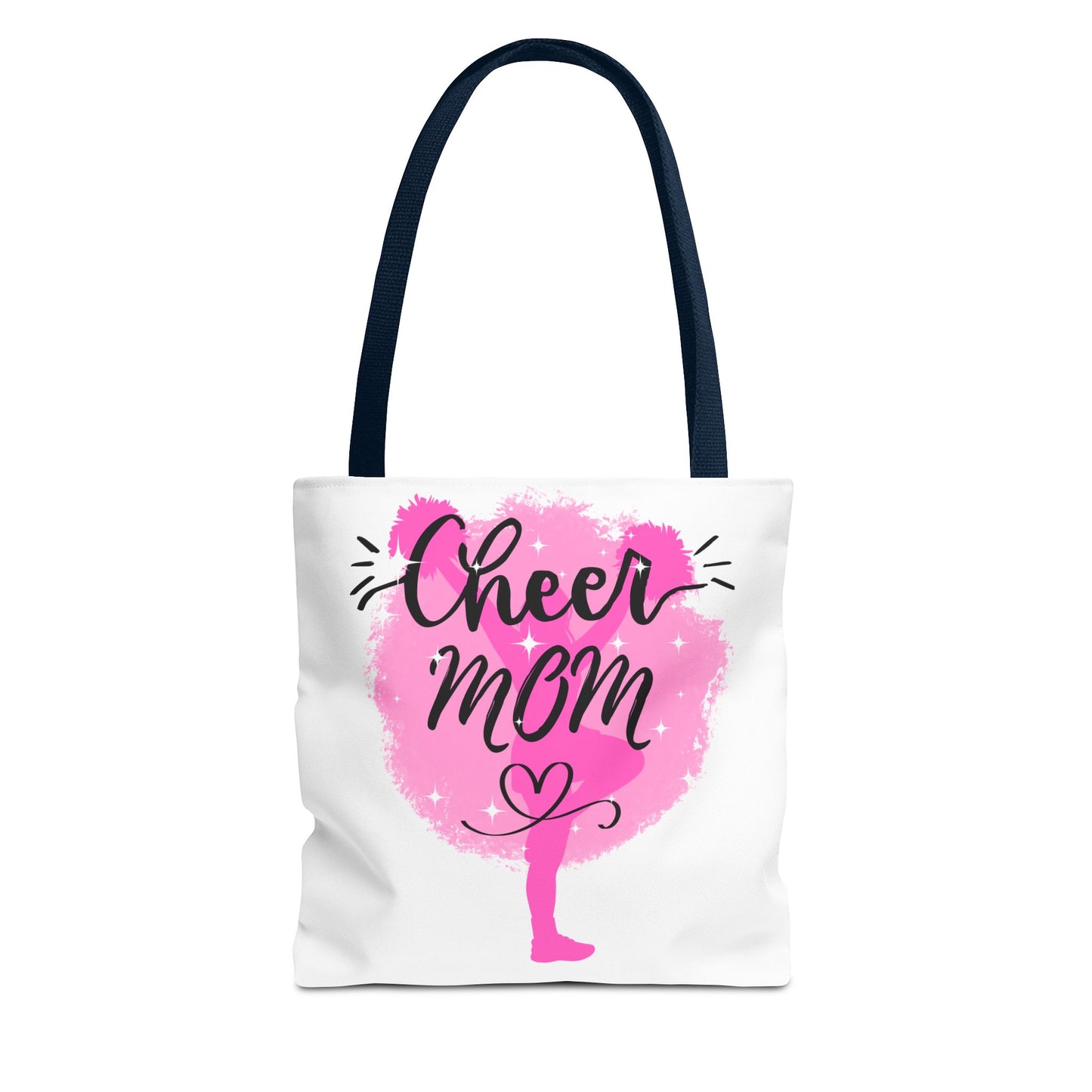 Cheer Mom Tote Bag, Cheerleading Gift, Athletic Tote, Stylish Mom Bag, Personalized Sporty Tote