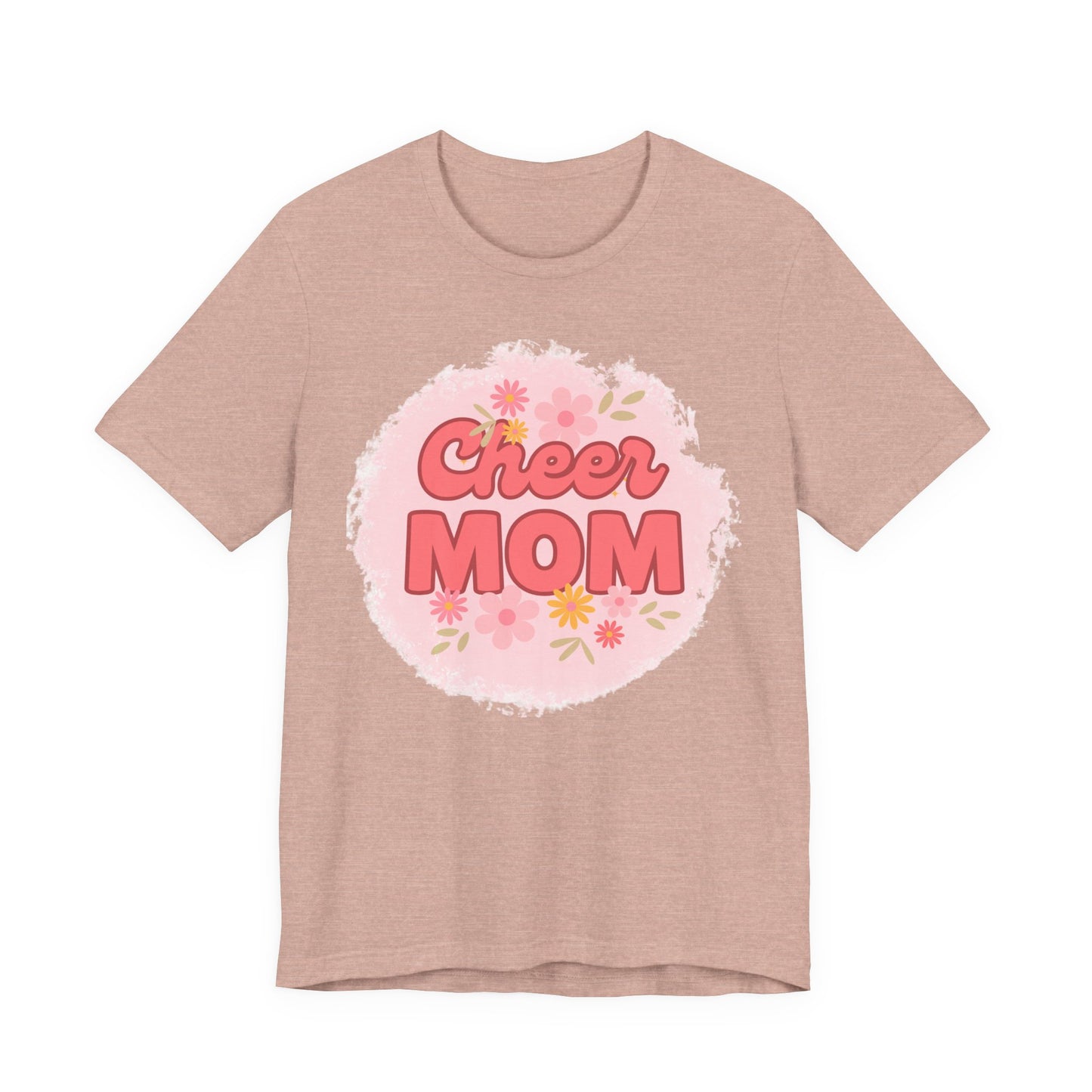 Cheer Mom Short Sleeve Tee, Gift for Cheer Moms, Cheerleader Apparel, Casual Summer Tee, Mother's Day Gift