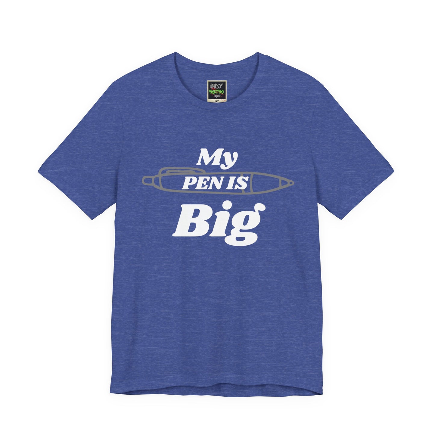 "My Pen IS Big" Illustration Unisex Tee, Cute Gift for Writers, Quirky Graphic Tee, Creative Clothing, Journal Lover's Apparel