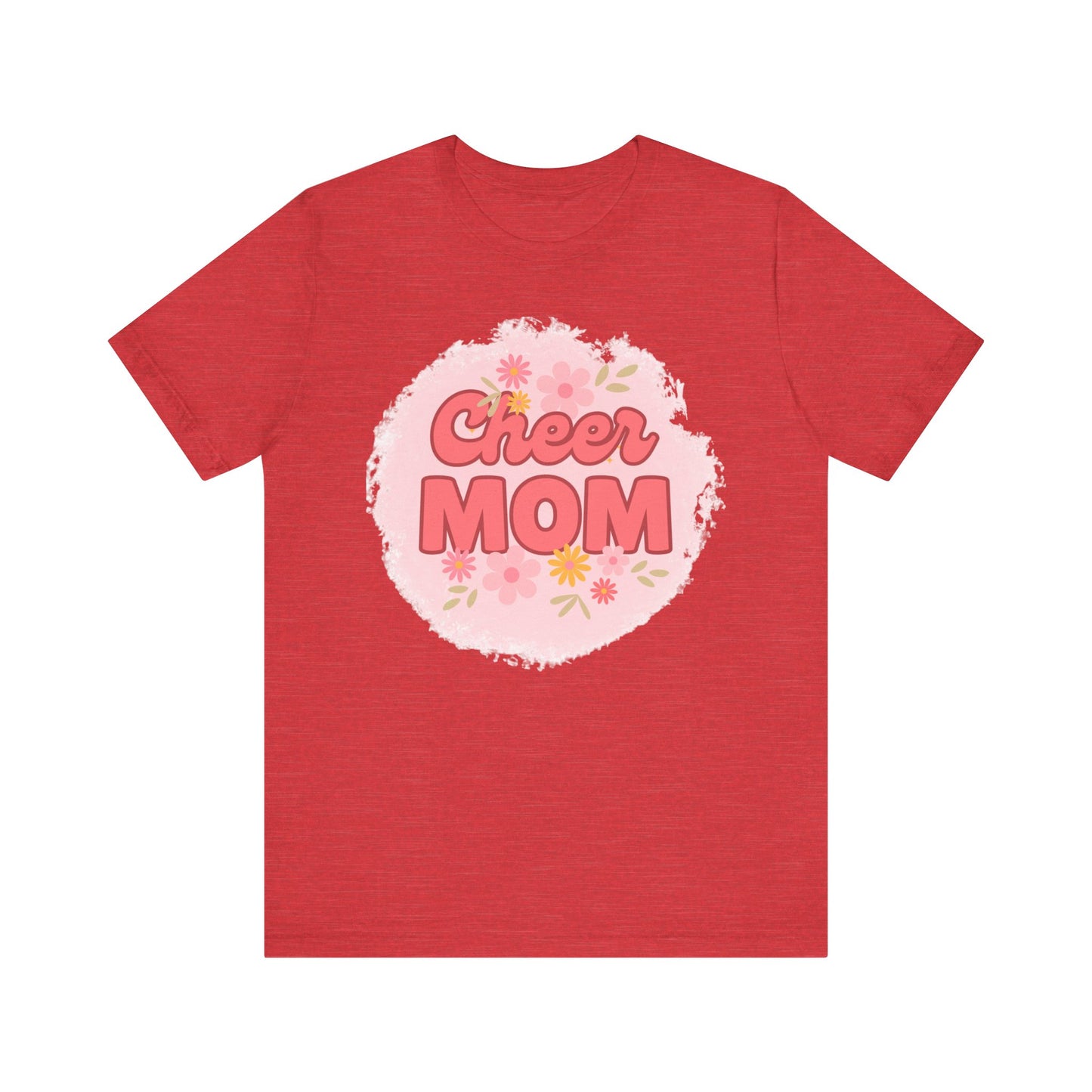 Cheer Mom Short Sleeve Tee, Gift for Cheer Moms, Cheerleader Apparel, Casual Summer Tee, Mother's Day Gift