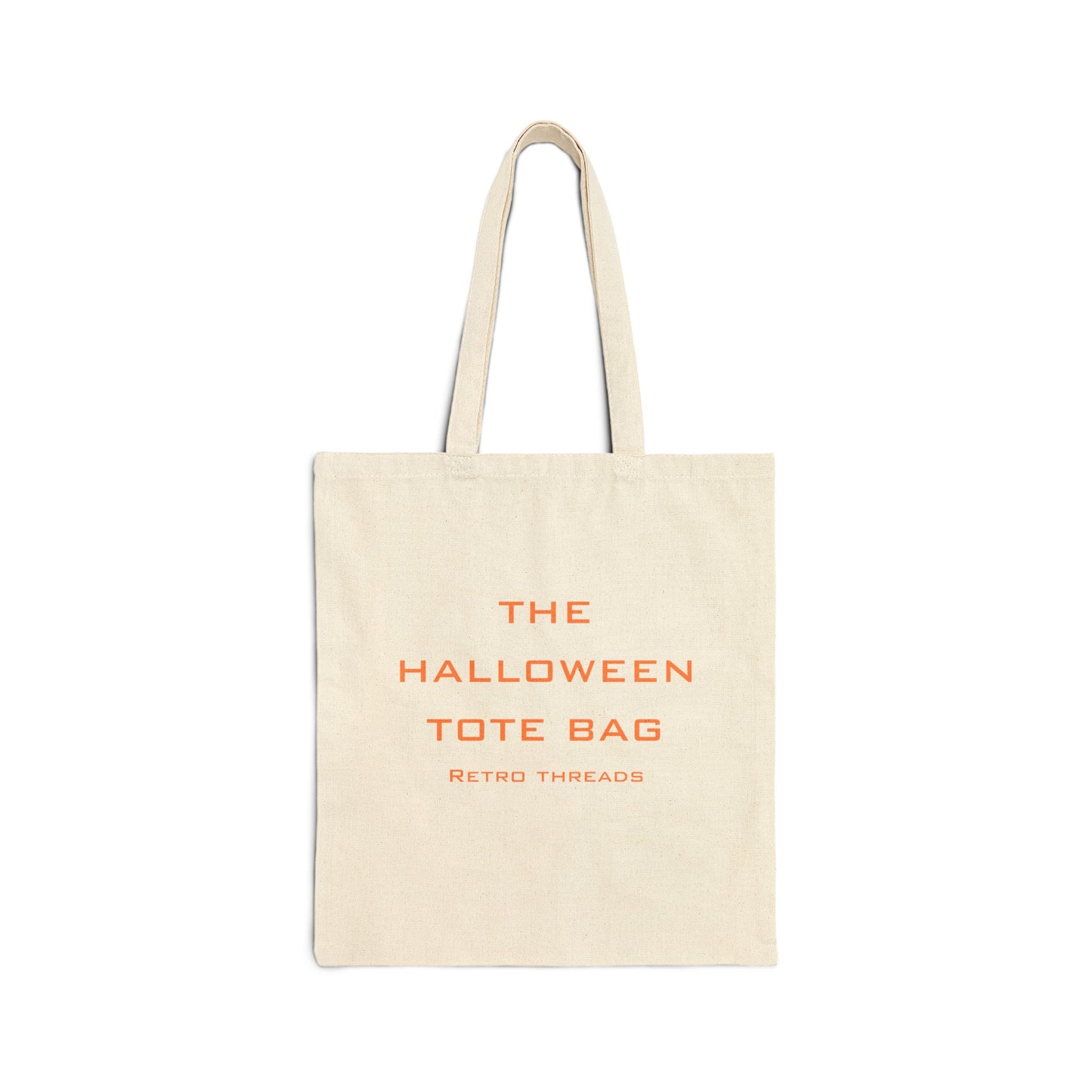 Halloween Cotton Canvas Tote Bag, Eco-Friendly Shopping Bag, Trick-or-Treat Tote, Seasonal Gift, Halloween Party Accessory