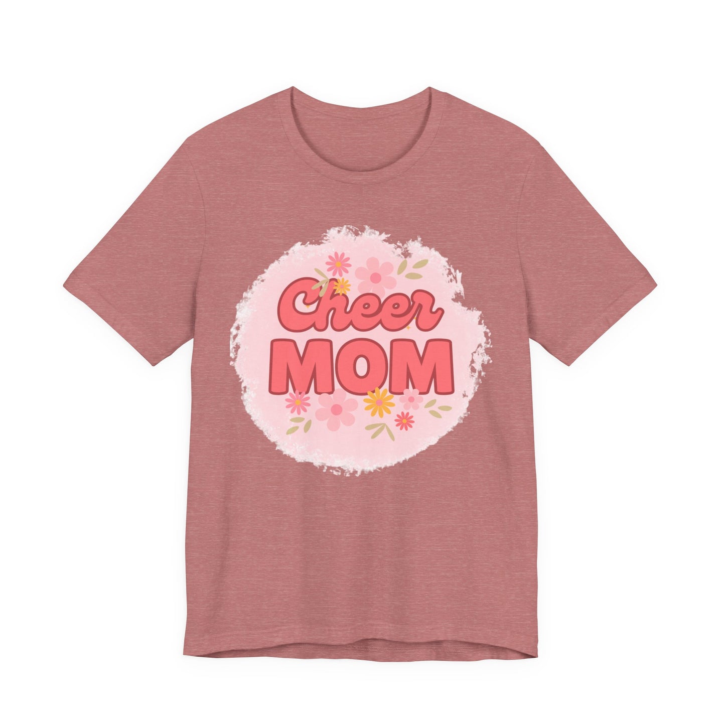 Cheer Mom Short Sleeve Tee, Gift for Cheer Moms, Cheerleader Apparel, Casual Summer Tee, Mother's Day Gift