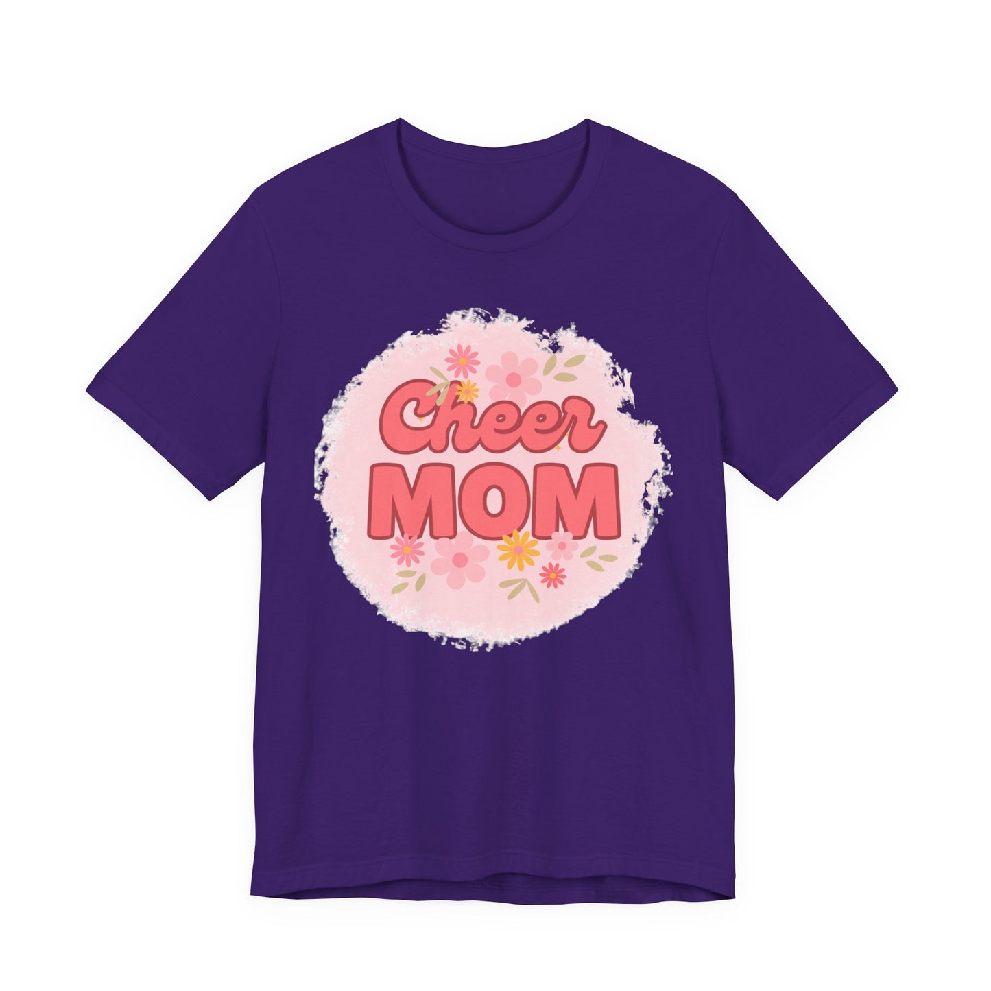 Cheer Mom Short Sleeve Tee, Gift for Cheer Moms, Cheerleader Apparel, Casual Summer Tee, Mother's Day Gift