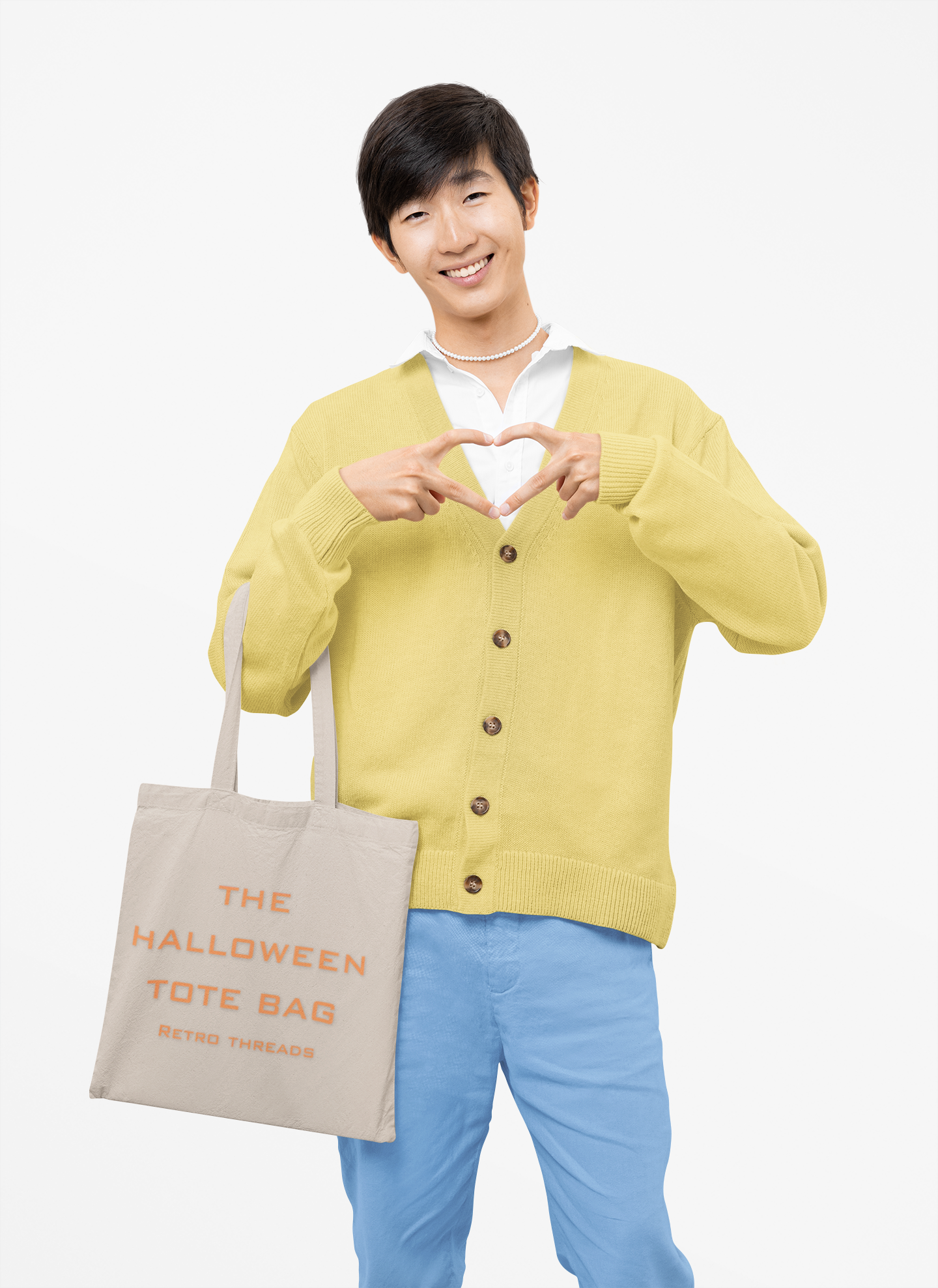 Halloween Cotton Canvas Tote Bag, Eco-Friendly Shopping Bag, Trick-or-Treat Tote, Seasonal Gift, Halloween Party Accessory