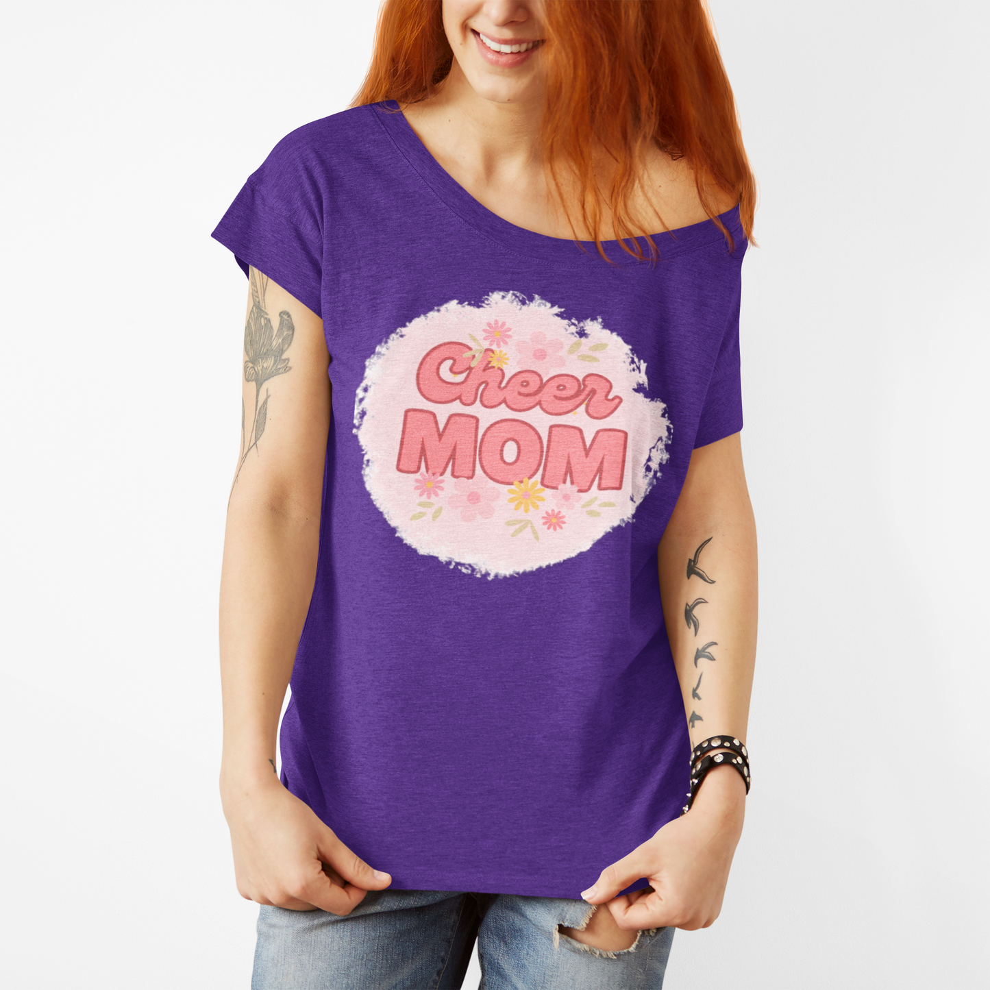 Cheer Mom Short Sleeve Tee, Gift for Cheer Moms, Cheerleader Apparel, Casual Summer Tee, Mother's Day Gift