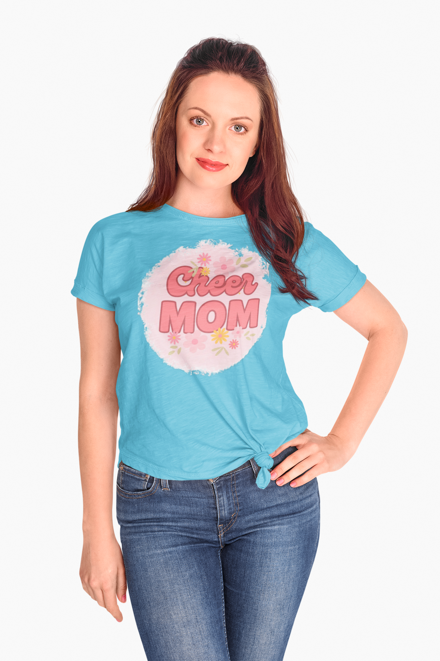 Cheer Mom Short Sleeve Tee, Gift for Cheer Moms, Cheerleader Apparel, Casual Summer Tee, Mother's Day Gift