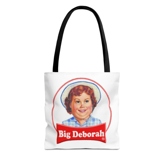 Whimsical Tote Bag - Big Deborah Design, Funny Shopper Bag, Gift for Friends, Vintage Style, Everyday Use