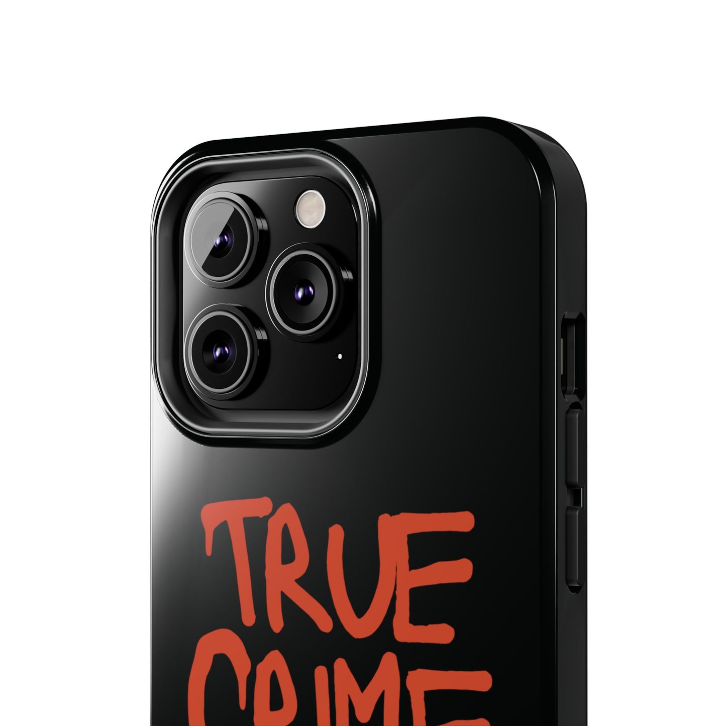 True Crime Tough Phone Cases, Durable Cases for Crime Lovers, Gift for True Crime Fans, Black Phone Accessories, Crime Theme Tech Gear