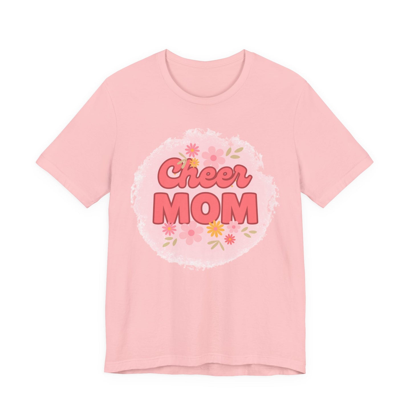 Cheer Mom Short Sleeve Tee, Gift for Cheer Moms, Cheerleader Apparel, Casual Summer Tee, Mother's Day Gift