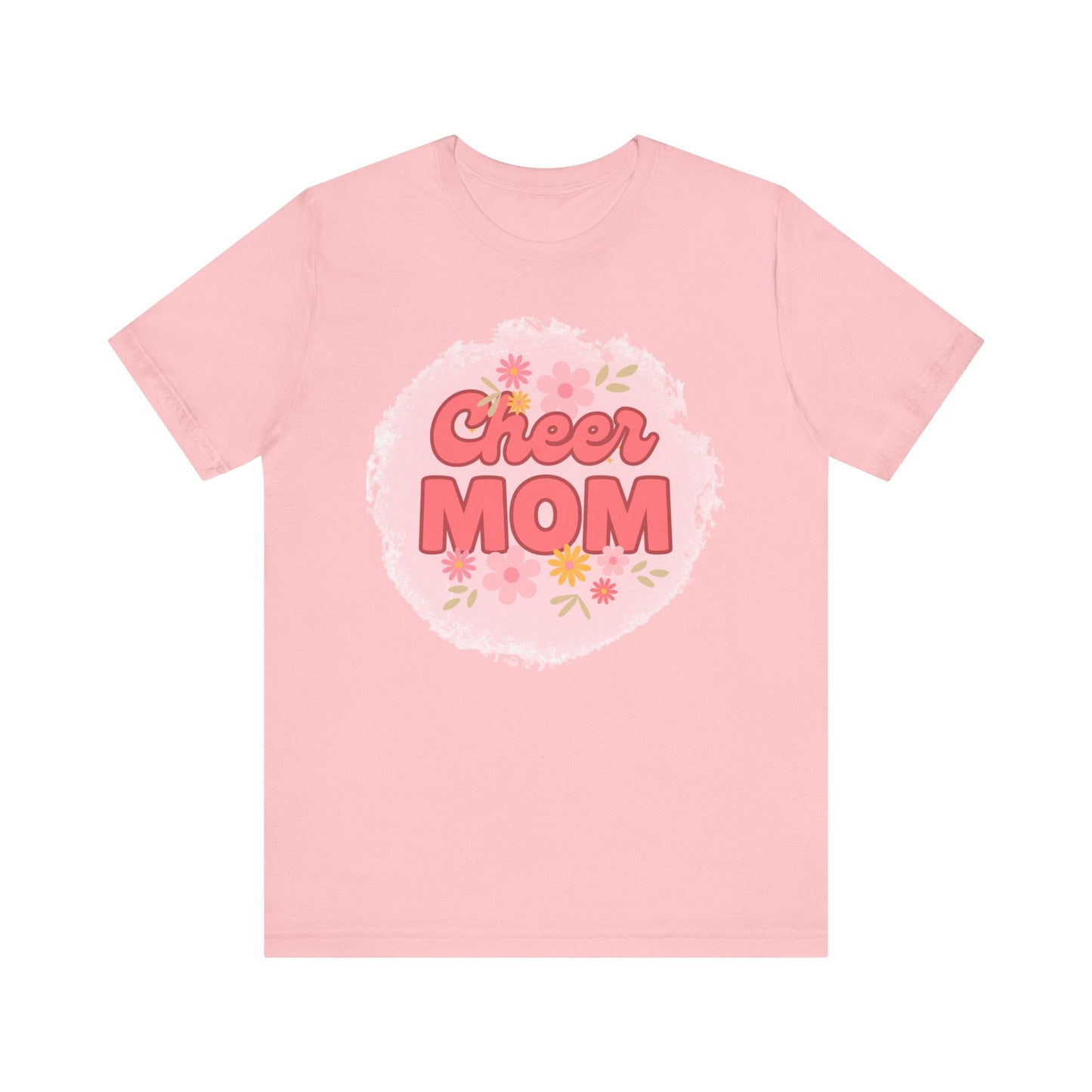 Cheer Mom Short Sleeve Tee, Gift for Cheer Moms, Cheerleader Apparel, Casual Summer Tee, Mother's Day Gift