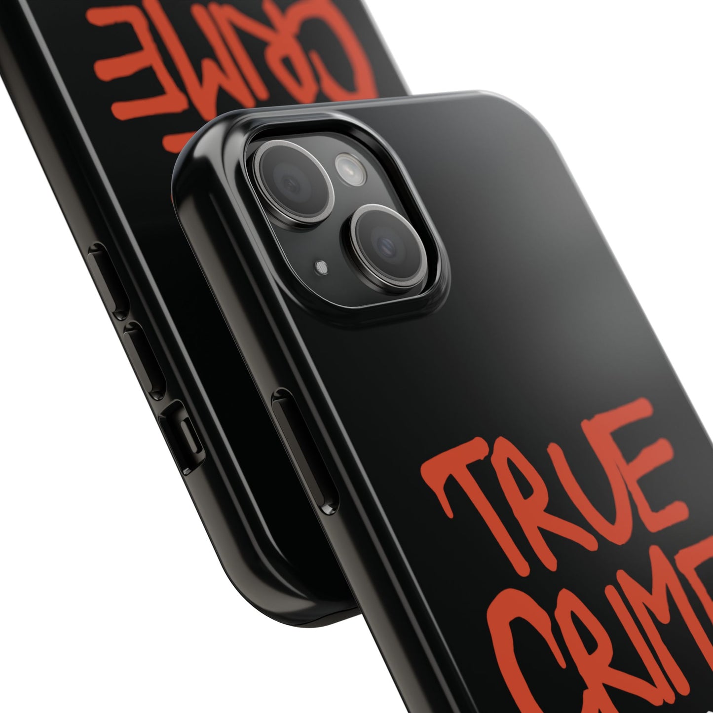 True Crime Tough Phone Cases, Durable Cases for Crime Lovers, Gift for True Crime Fans, Black Phone Accessories, Crime Theme Tech Gear