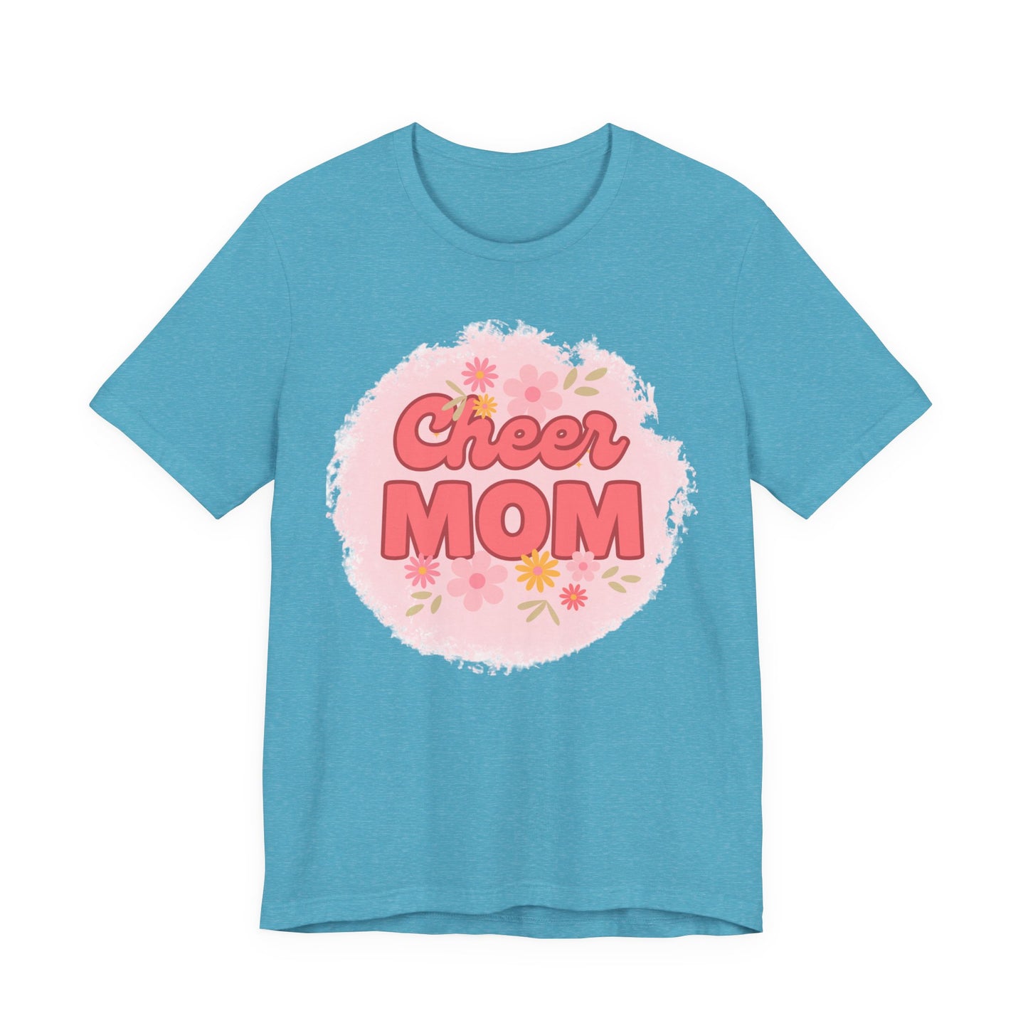 Cheer Mom Short Sleeve Tee, Gift for Cheer Moms, Cheerleader Apparel, Casual Summer Tee, Mother's Day Gift