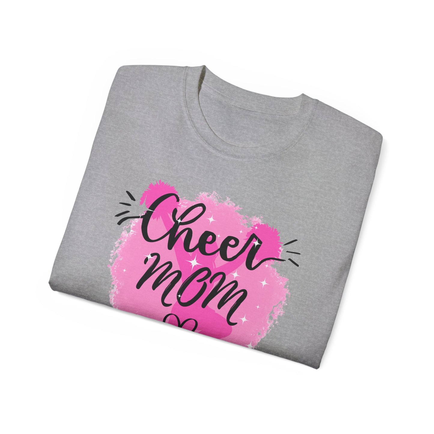 Cheer Mom Ultra Cotton Tee, Cheerleader Gift, Mother's Day Shirt, Sports Apparel, Appreciation Gift, Unisex T-Shirt