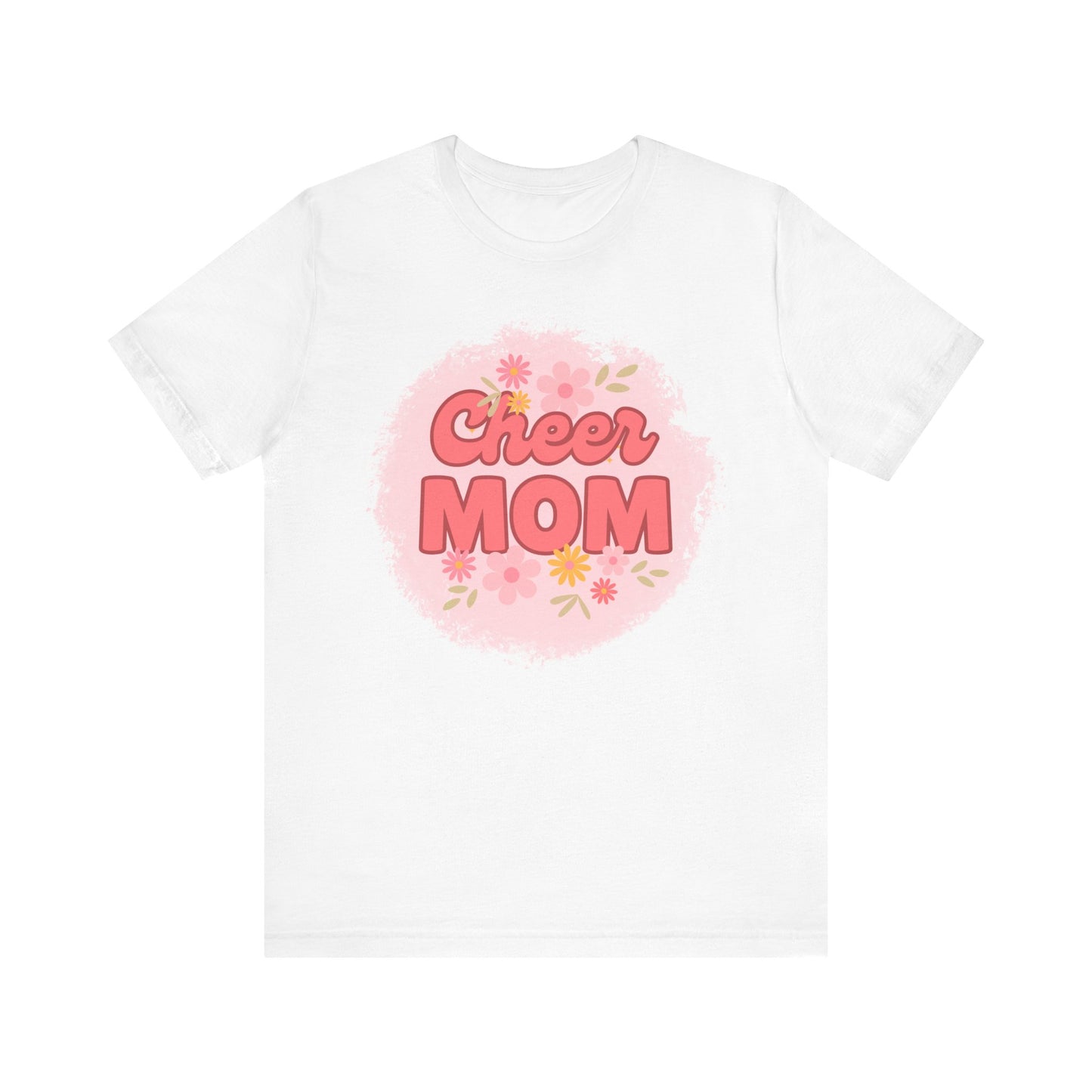 Cheer Mom Short Sleeve Tee, Gift for Cheer Moms, Cheerleader Apparel, Casual Summer Tee, Mother's Day Gift