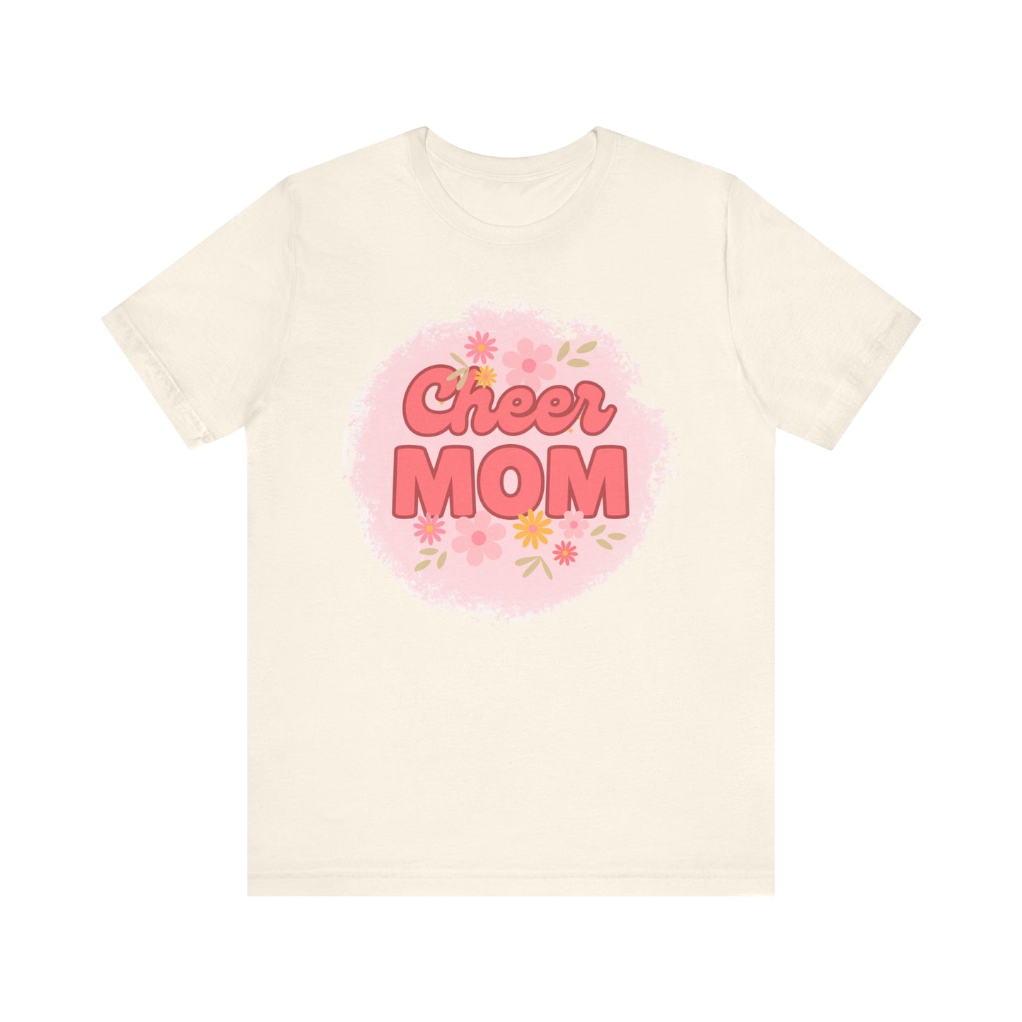 Cheer Mom Short Sleeve Tee, Gift for Cheer Moms, Cheerleader Apparel, Casual Summer Tee, Mother's Day Gift