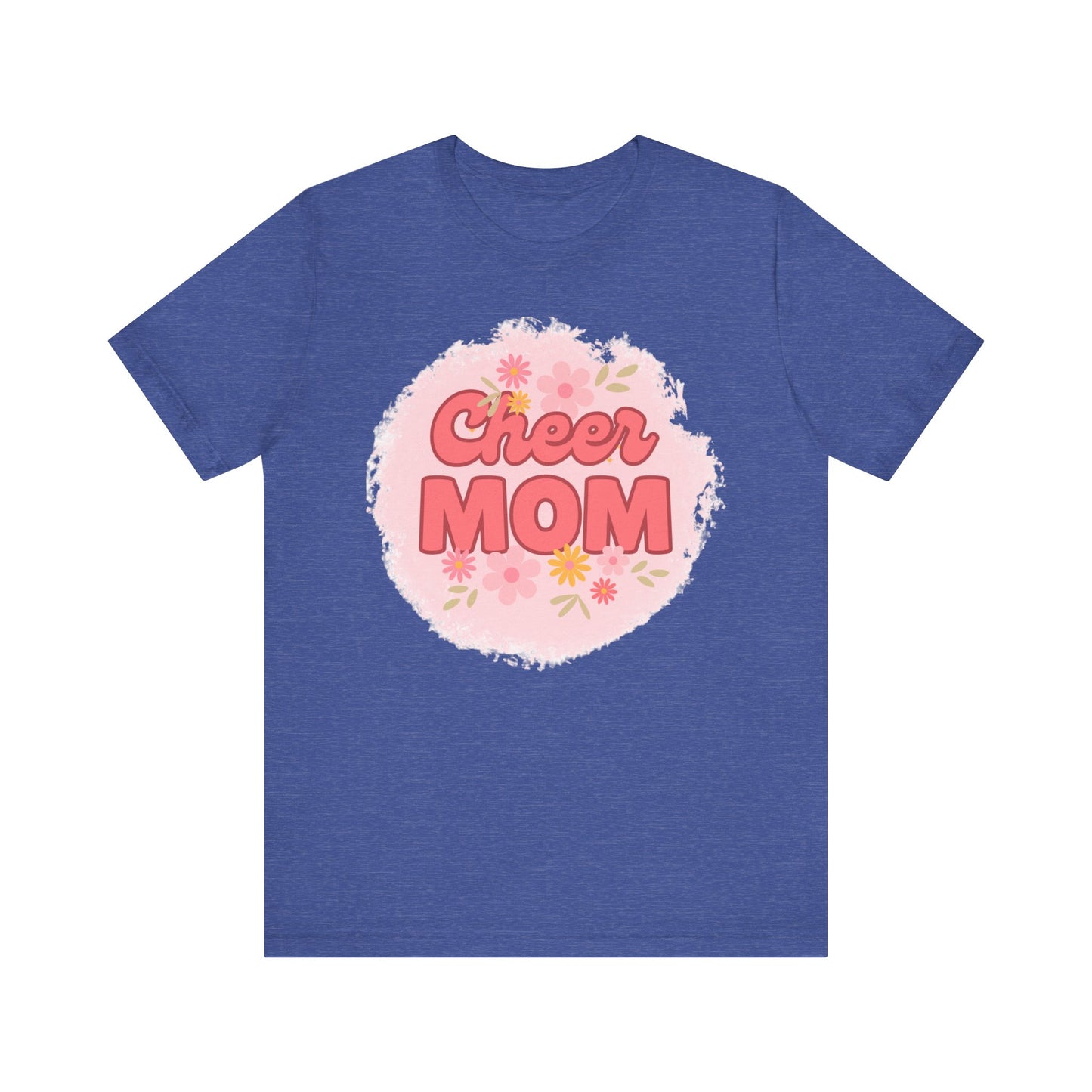 Cheer Mom Short Sleeve Tee, Gift for Cheer Moms, Cheerleader Apparel, Casual Summer Tee, Mother's Day Gift