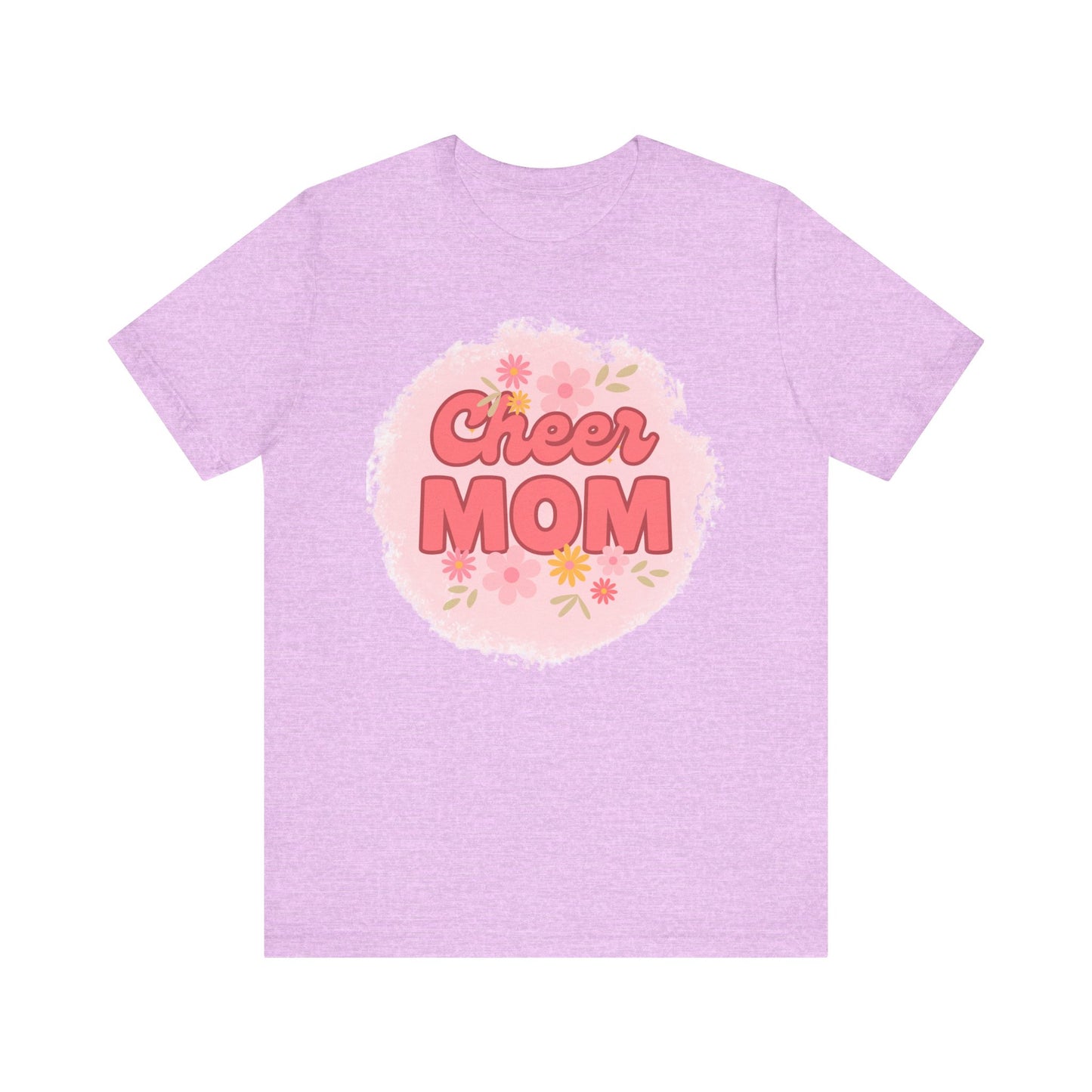 Cheer Mom Short Sleeve Tee, Gift for Cheer Moms, Cheerleader Apparel, Casual Summer Tee, Mother's Day Gift