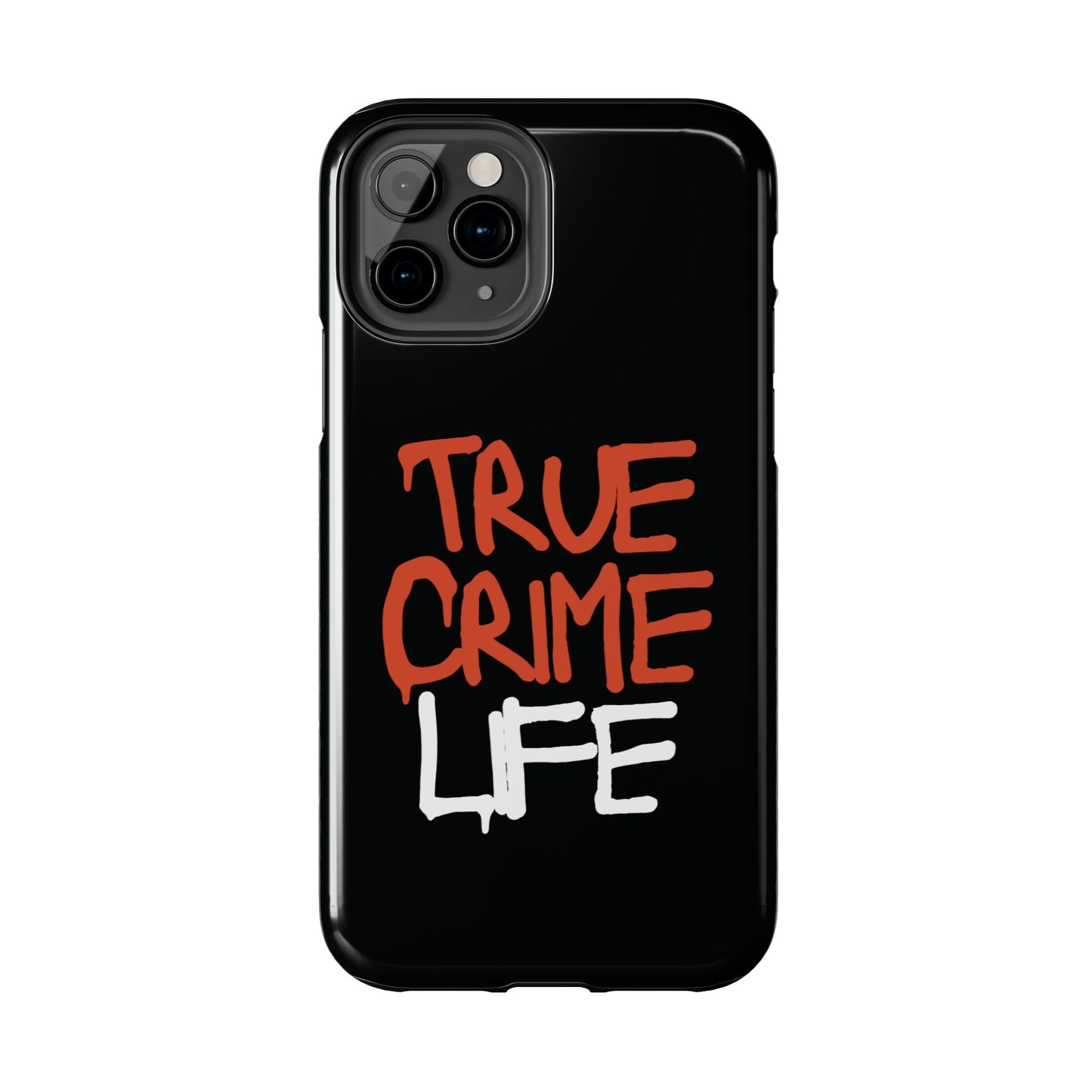 True Crime Tough Phone Cases, Durable Cases for Crime Lovers, Gift for True Crime Fans, Black Phone Accessories, Crime Theme Tech Gear