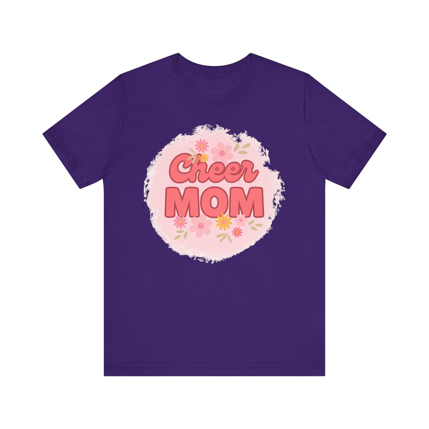 Cheer Mom Short Sleeve Tee, Gift for Cheer Moms, Cheerleader Apparel, Casual Summer Tee, Mother's Day Gift