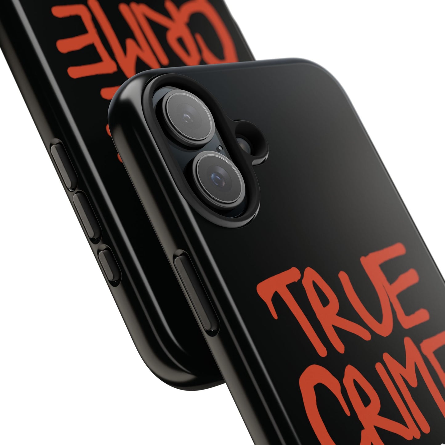 True Crime Tough Phone Cases, Durable Cases for Crime Lovers, Gift for True Crime Fans, Black Phone Accessories, Crime Theme Tech Gear