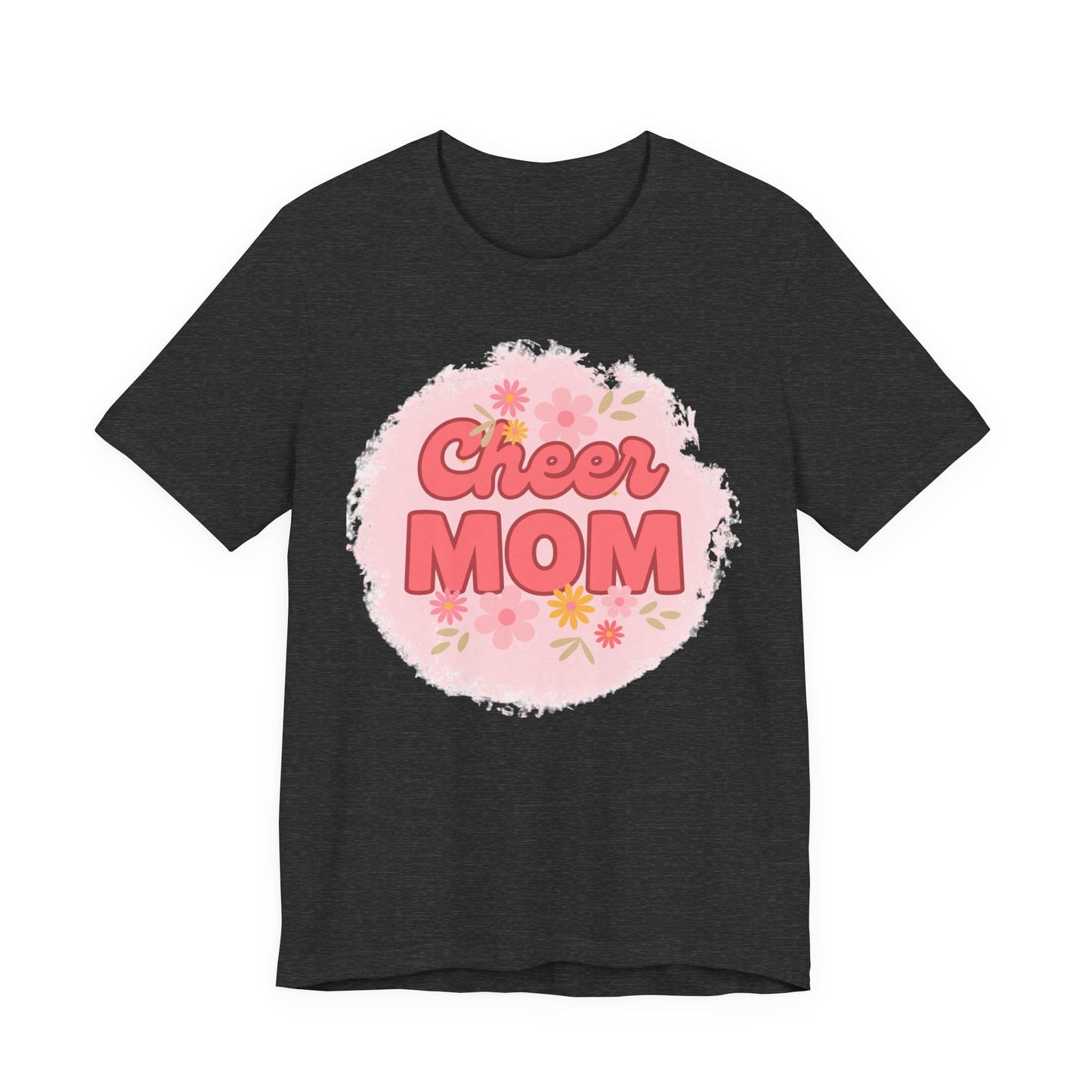 Cheer Mom Short Sleeve Tee, Gift for Cheer Moms, Cheerleader Apparel, Casual Summer Tee, Mother's Day Gift