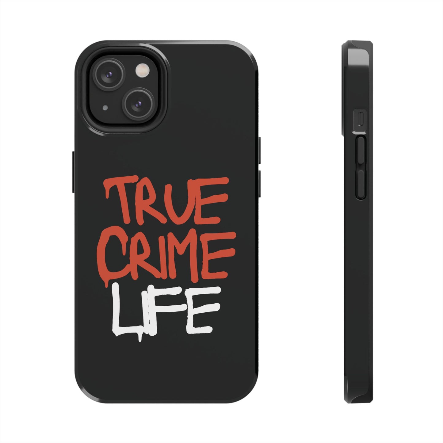 True Crime Tough Phone Cases, Durable Cases for Crime Lovers, Gift for True Crime Fans, Black Phone Accessories, Crime Theme Tech Gear