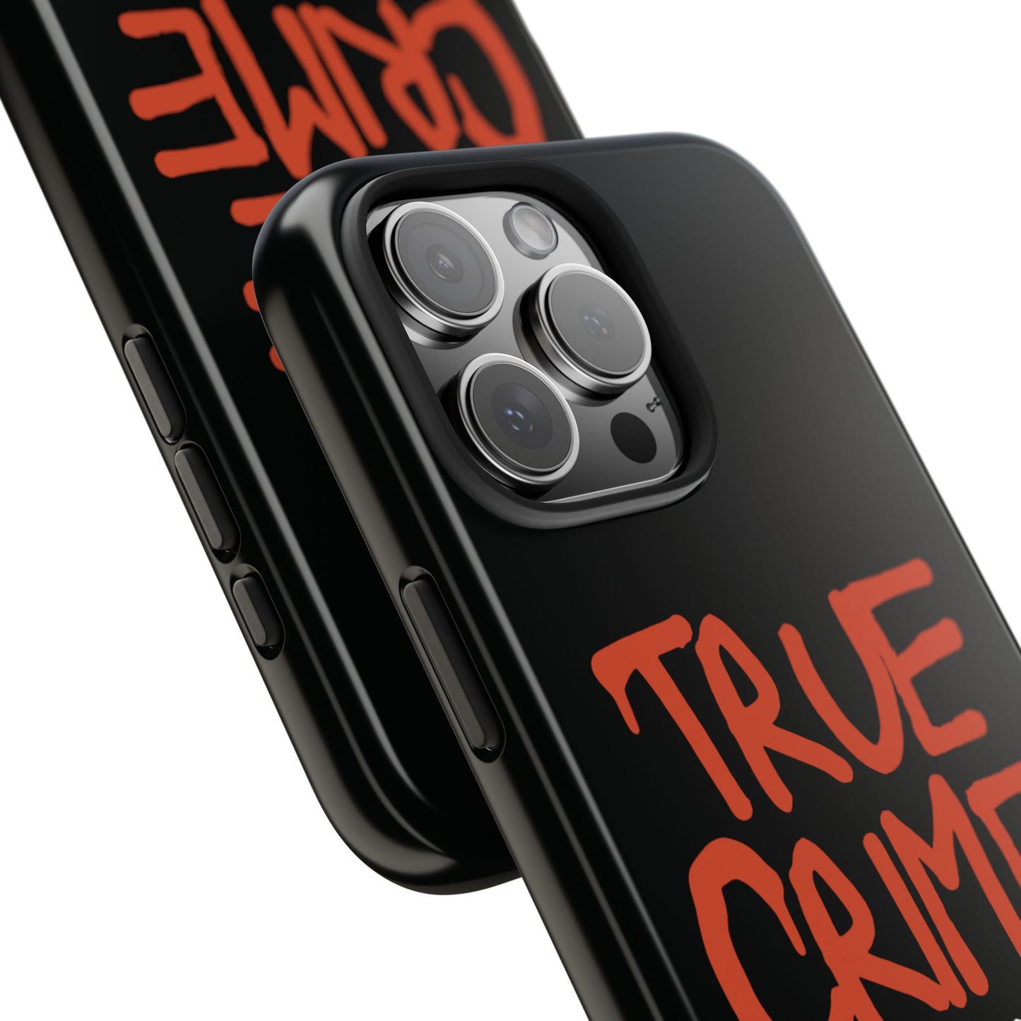 True Crime Tough Phone Cases, Durable Cases for Crime Lovers, Gift for True Crime Fans, Black Phone Accessories, Crime Theme Tech Gear