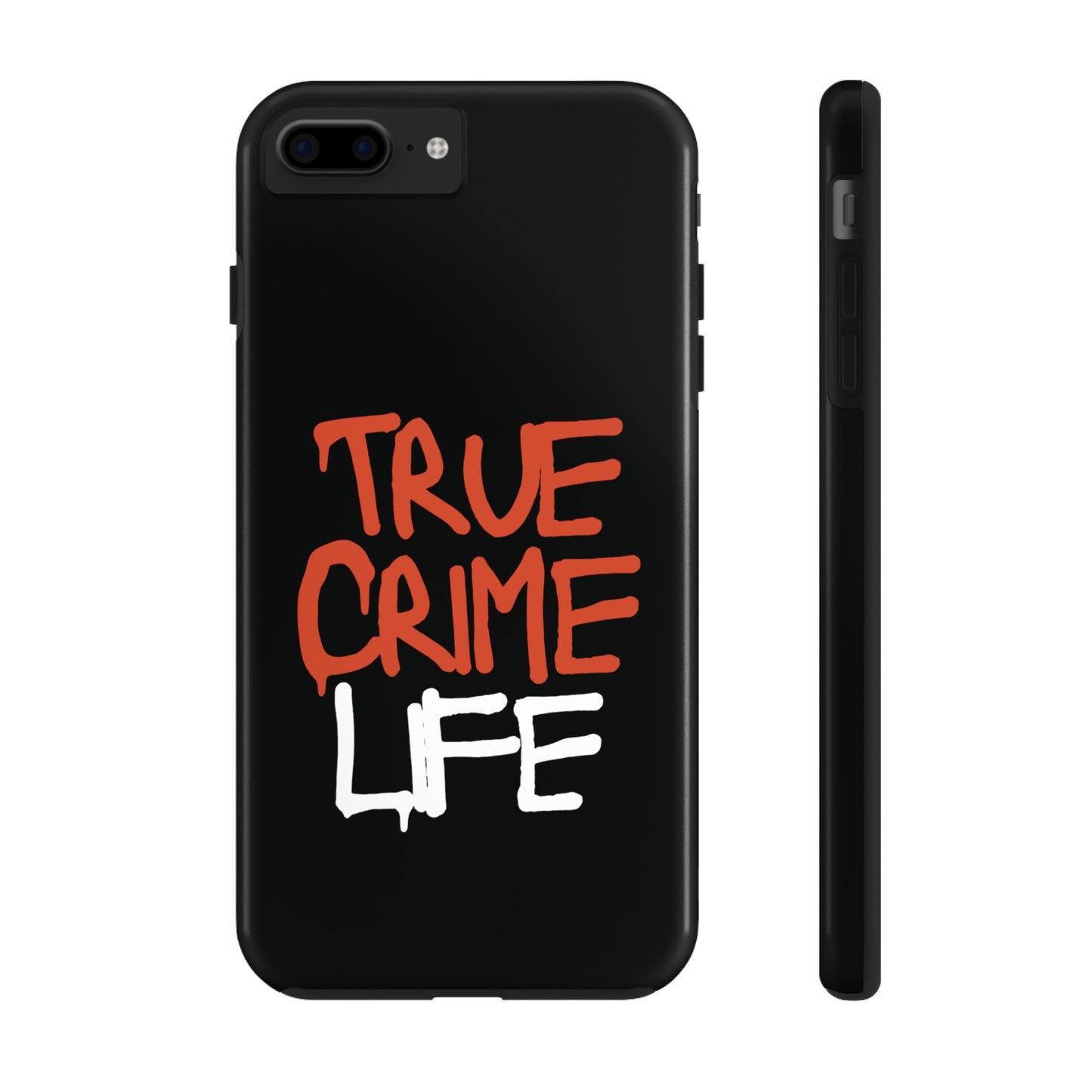 True Crime Tough Phone Cases, Durable Cases for Crime Lovers, Gift for True Crime Fans, Black Phone Accessories, Crime Theme Tech Gear