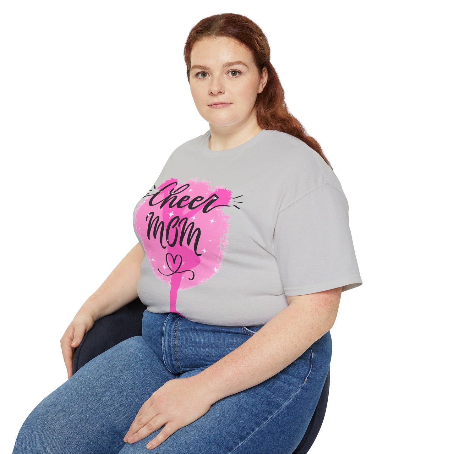Cheer Mom Ultra Cotton Tee, Cheerleader Gift, Mother's Day Shirt, Sports Apparel, Appreciation Gift, Unisex T-Shirt