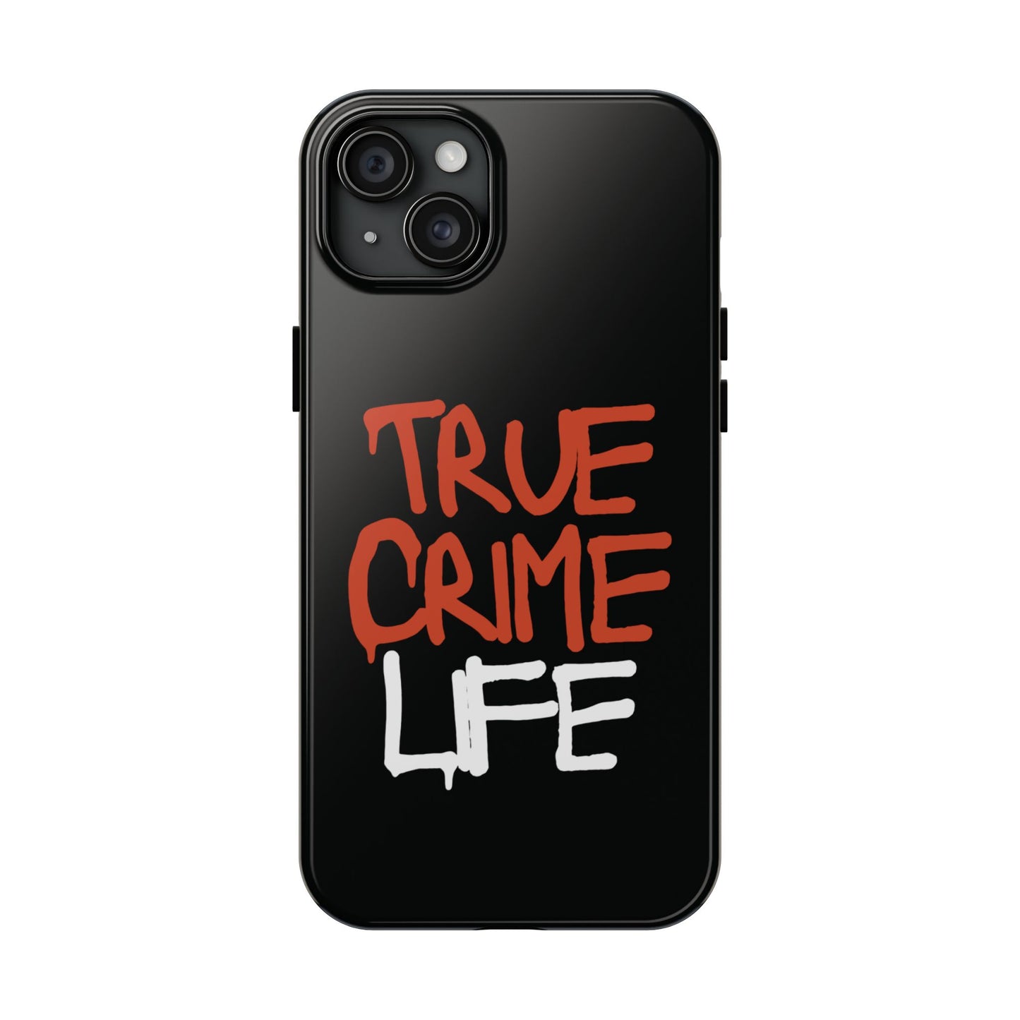 True Crime Tough Phone Cases, Durable Cases for Crime Lovers, Gift for True Crime Fans, Black Phone Accessories, Crime Theme Tech Gear