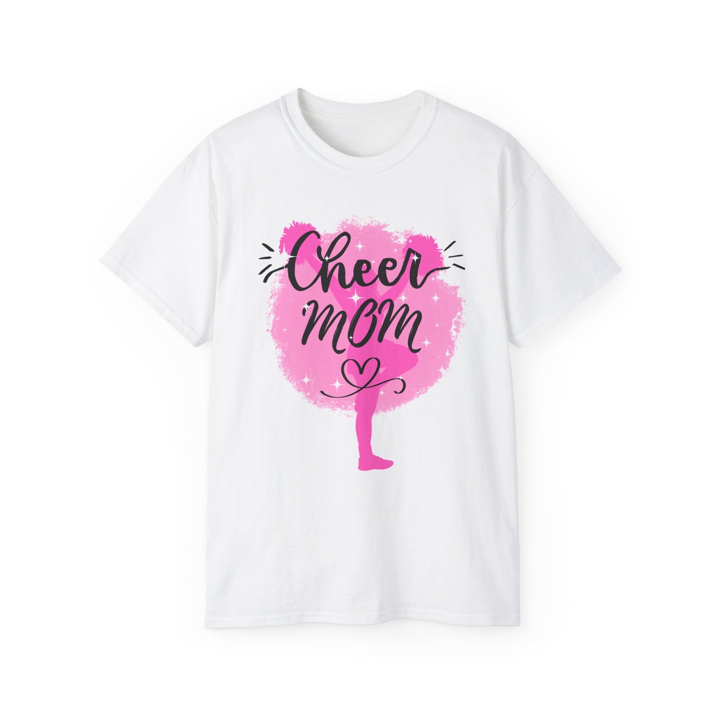Cheer Mom Ultra Cotton Tee, Cheerleader Gift, Mother's Day Shirt, Sports Apparel, Appreciation Gift, Unisex T-Shirt
