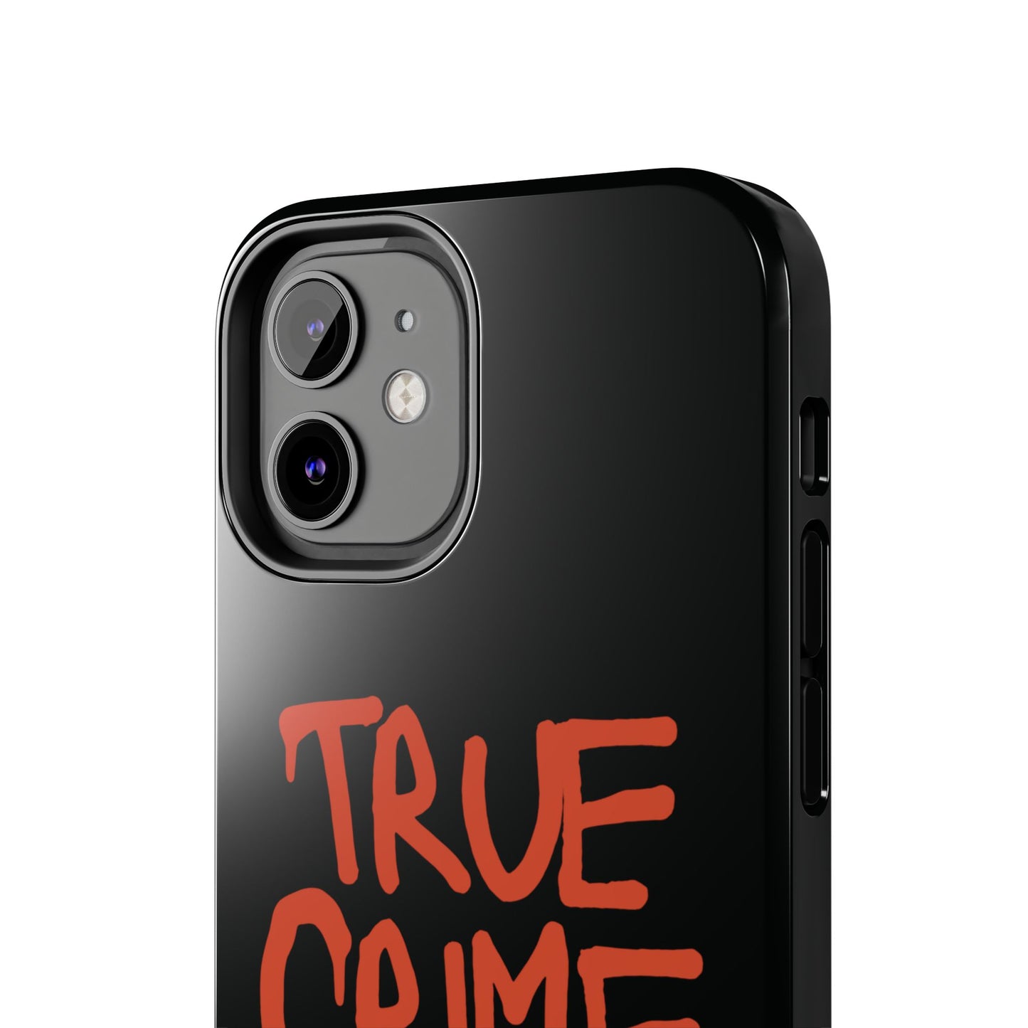 True Crime Tough Phone Cases, Durable Cases for Crime Lovers, Gift for True Crime Fans, Black Phone Accessories, Crime Theme Tech Gear