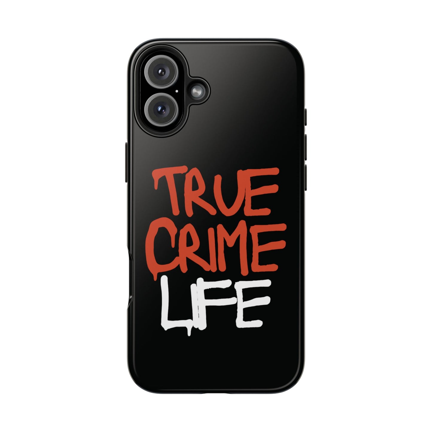 True Crime Tough Phone Cases, Durable Cases for Crime Lovers, Gift for True Crime Fans, Black Phone Accessories, Crime Theme Tech Gear