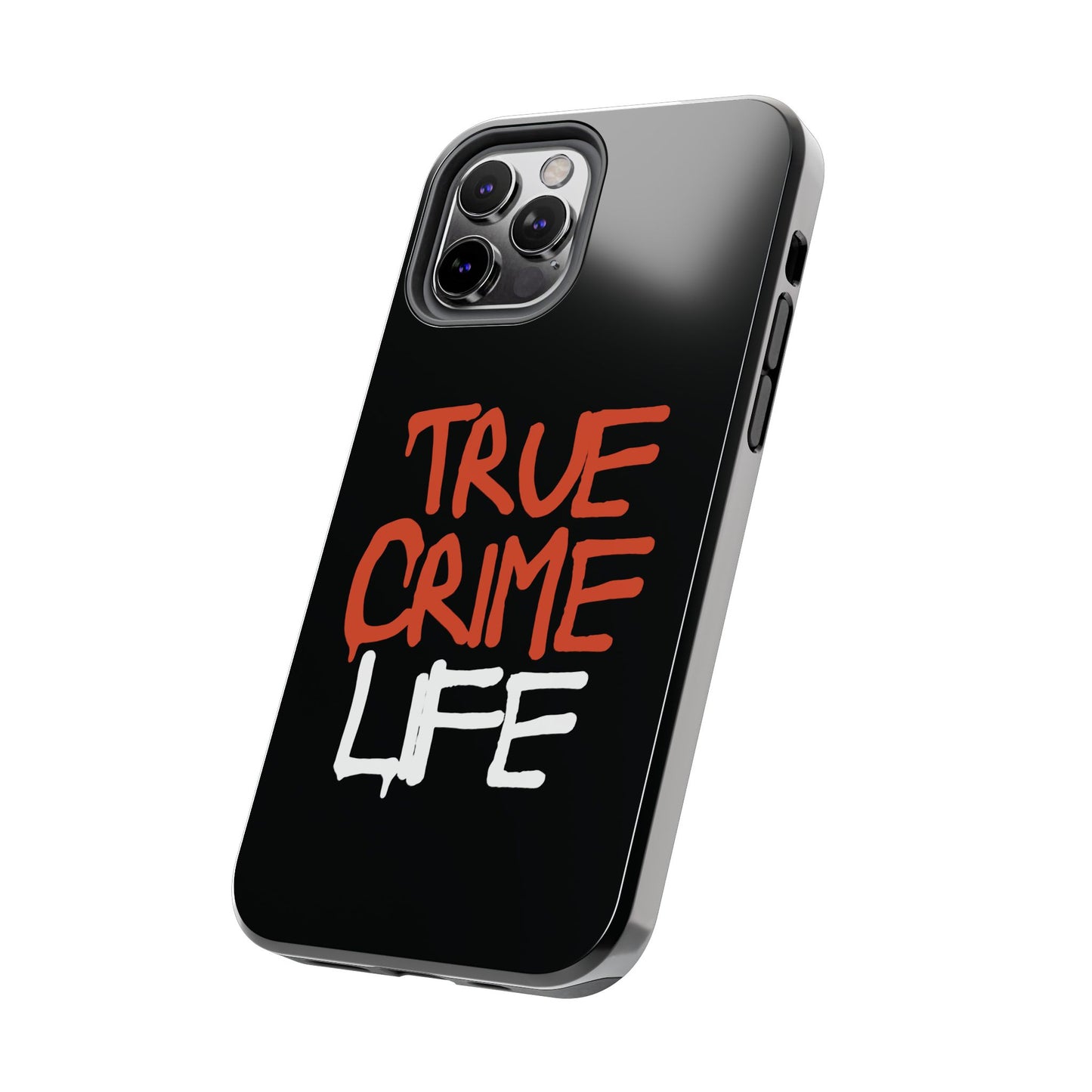 True Crime Tough Phone Cases, Durable Cases for Crime Lovers, Gift for True Crime Fans, Black Phone Accessories, Crime Theme Tech Gear