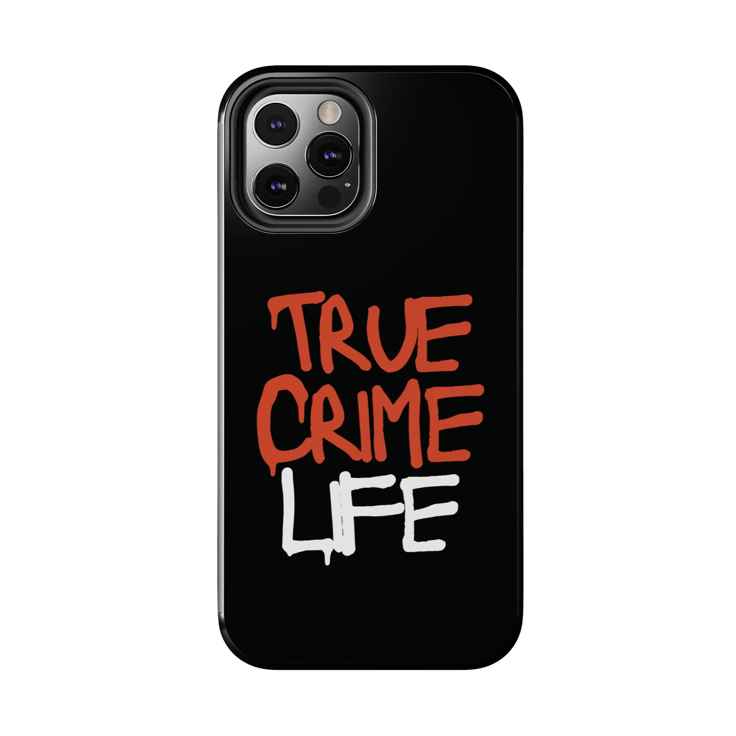 True Crime Tough Phone Cases, Durable Cases for Crime Lovers, Gift for True Crime Fans, Black Phone Accessories, Crime Theme Tech Gear