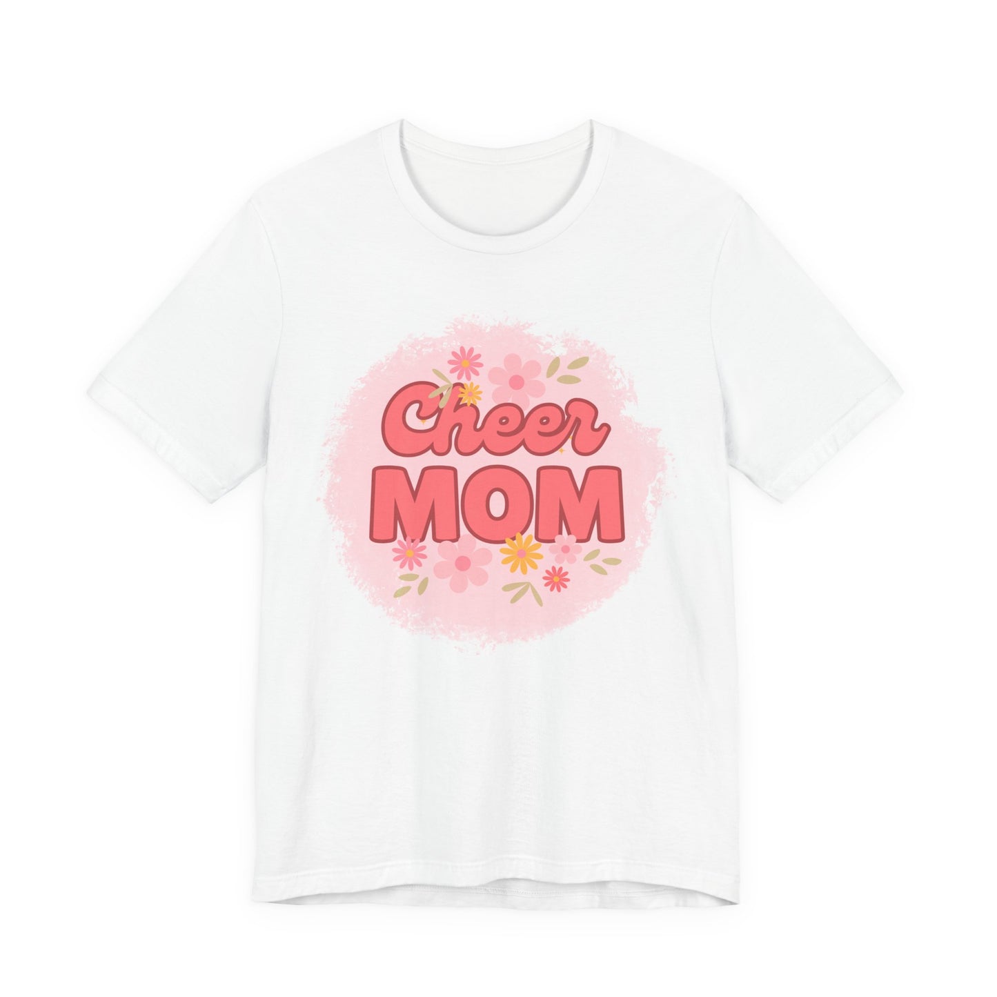 Cheer Mom Short Sleeve Tee, Gift for Cheer Moms, Cheerleader Apparel, Casual Summer Tee, Mother's Day Gift