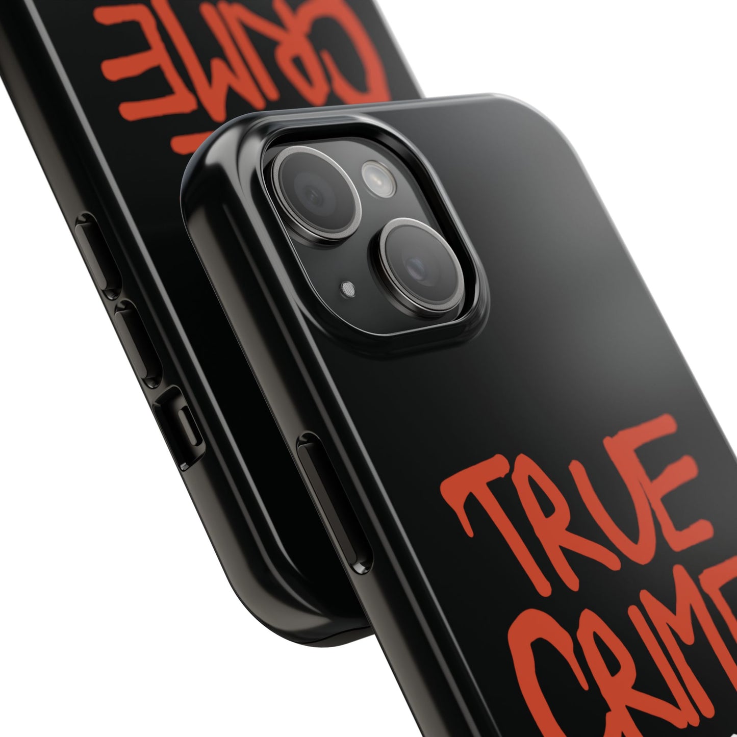 True Crime Tough Phone Cases, Durable Cases for Crime Lovers, Gift for True Crime Fans, Black Phone Accessories, Crime Theme Tech Gear