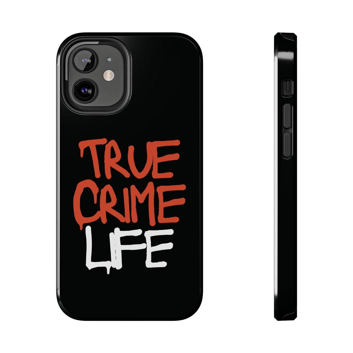 True Crime Tough Phone Cases, Durable Cases for Crime Lovers, Gift for True Crime Fans, Black Phone Accessories, Crime Theme Tech Gear