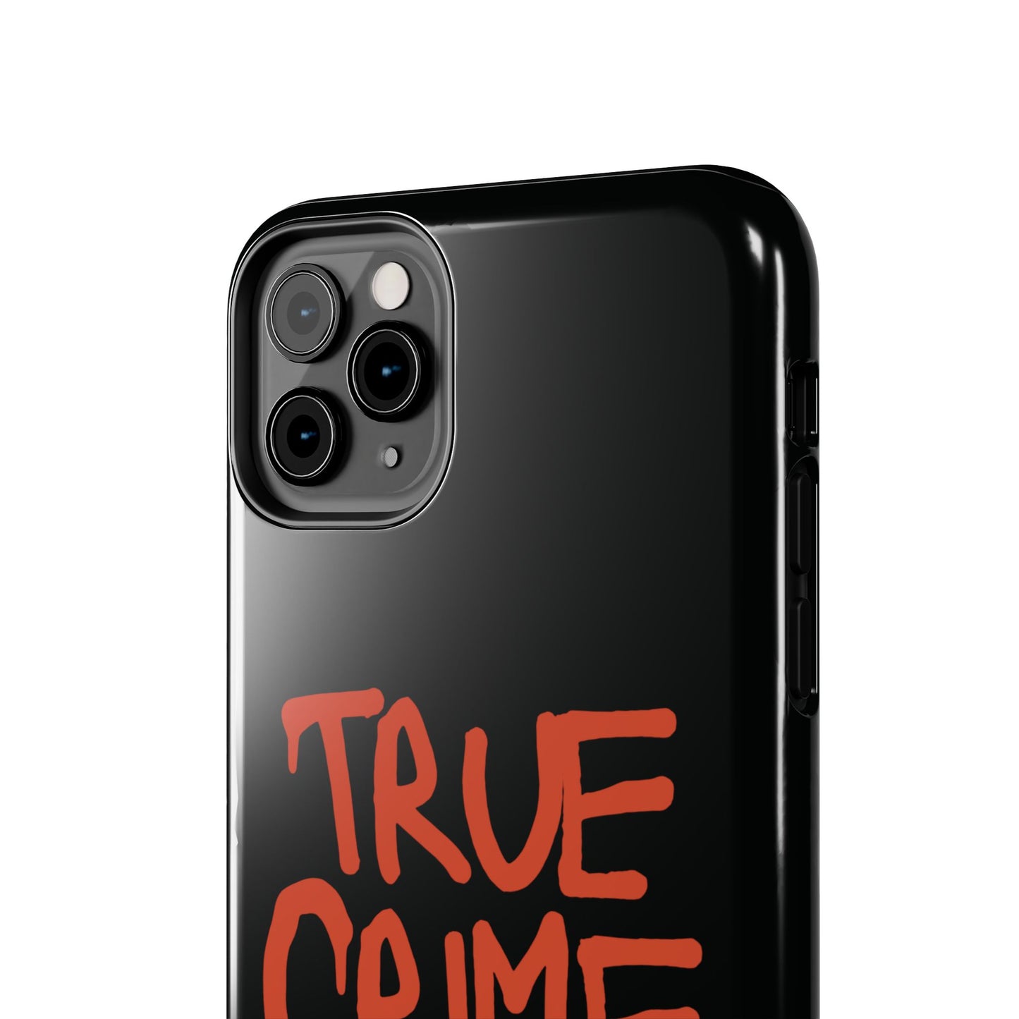 True Crime Tough Phone Cases, Durable Cases for Crime Lovers, Gift for True Crime Fans, Black Phone Accessories, Crime Theme Tech Gear