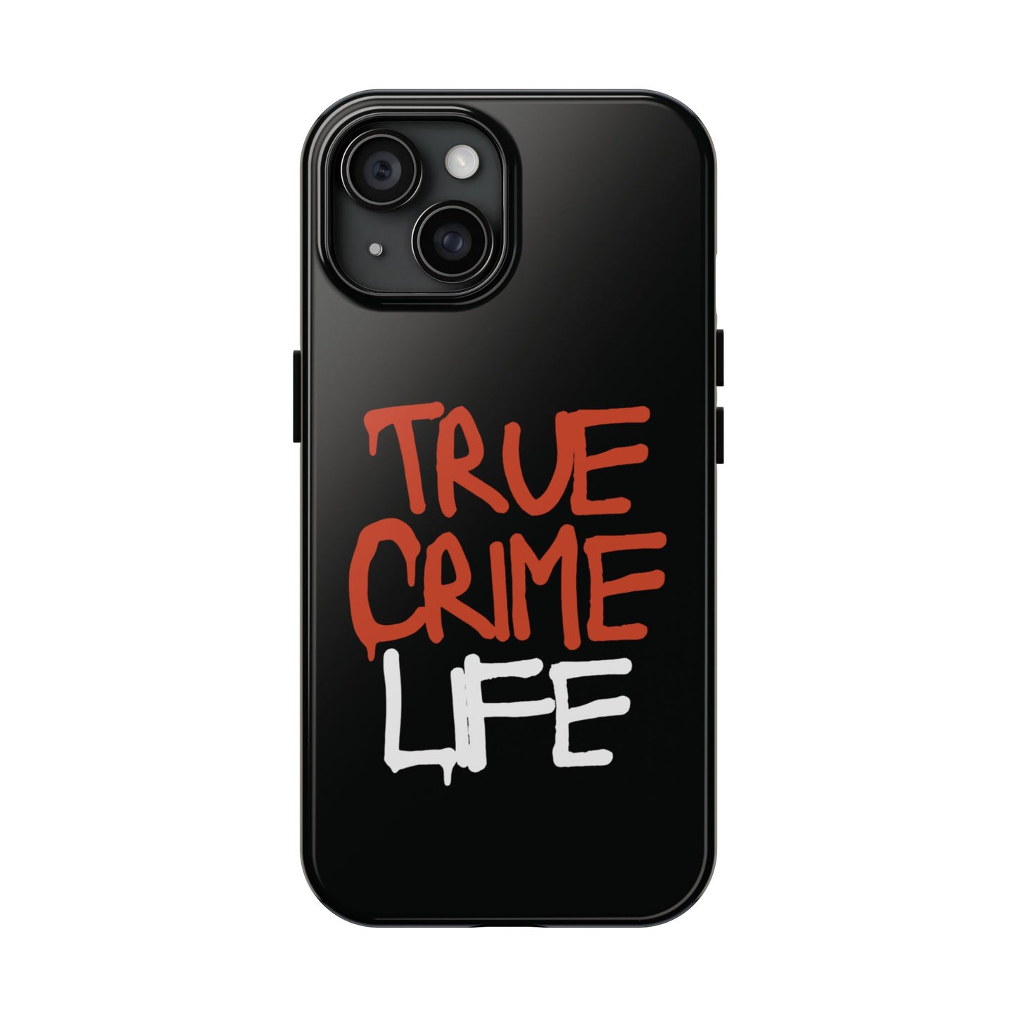 True Crime Tough Phone Cases, Durable Cases for Crime Lovers, Gift for True Crime Fans, Black Phone Accessories, Crime Theme Tech Gear
