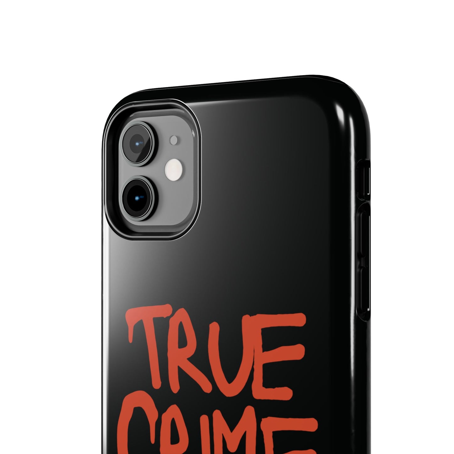 True Crime Tough Phone Cases, Durable Cases for Crime Lovers, Gift for True Crime Fans, Black Phone Accessories, Crime Theme Tech Gear