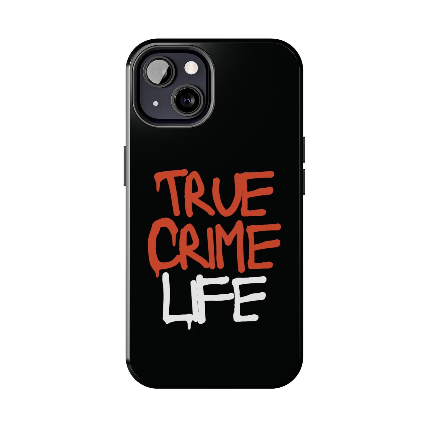 True Crime Tough Phone Cases, Durable Cases for Crime Lovers, Gift for True Crime Fans, Black Phone Accessories, Crime Theme Tech Gear