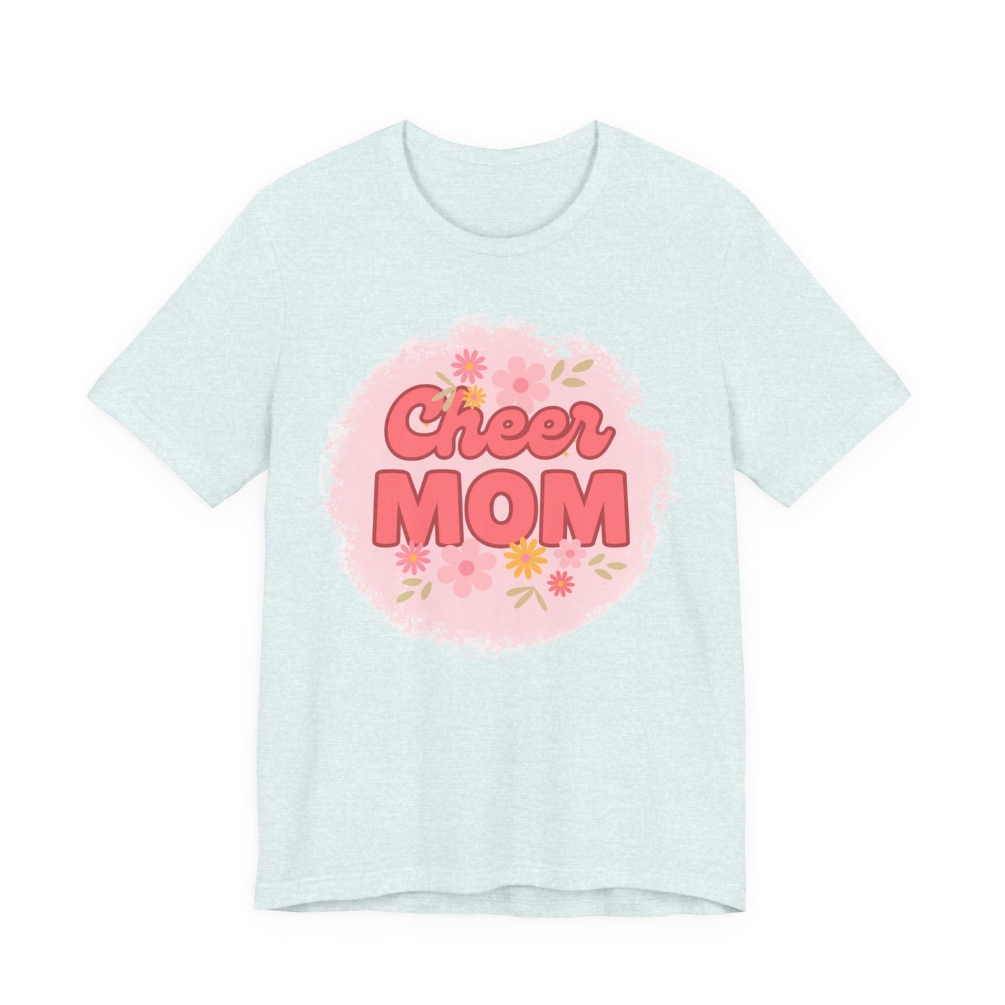 Cheer Mom Short Sleeve Tee, Gift for Cheer Moms, Cheerleader Apparel, Casual Summer Tee, Mother's Day Gift