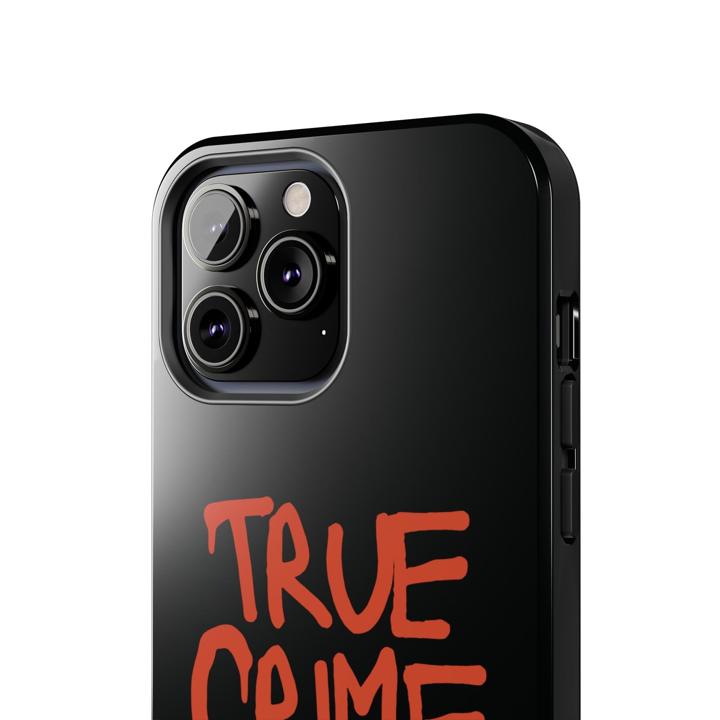 True Crime Tough Phone Cases, Durable Cases for Crime Lovers, Gift for True Crime Fans, Black Phone Accessories, Crime Theme Tech Gear