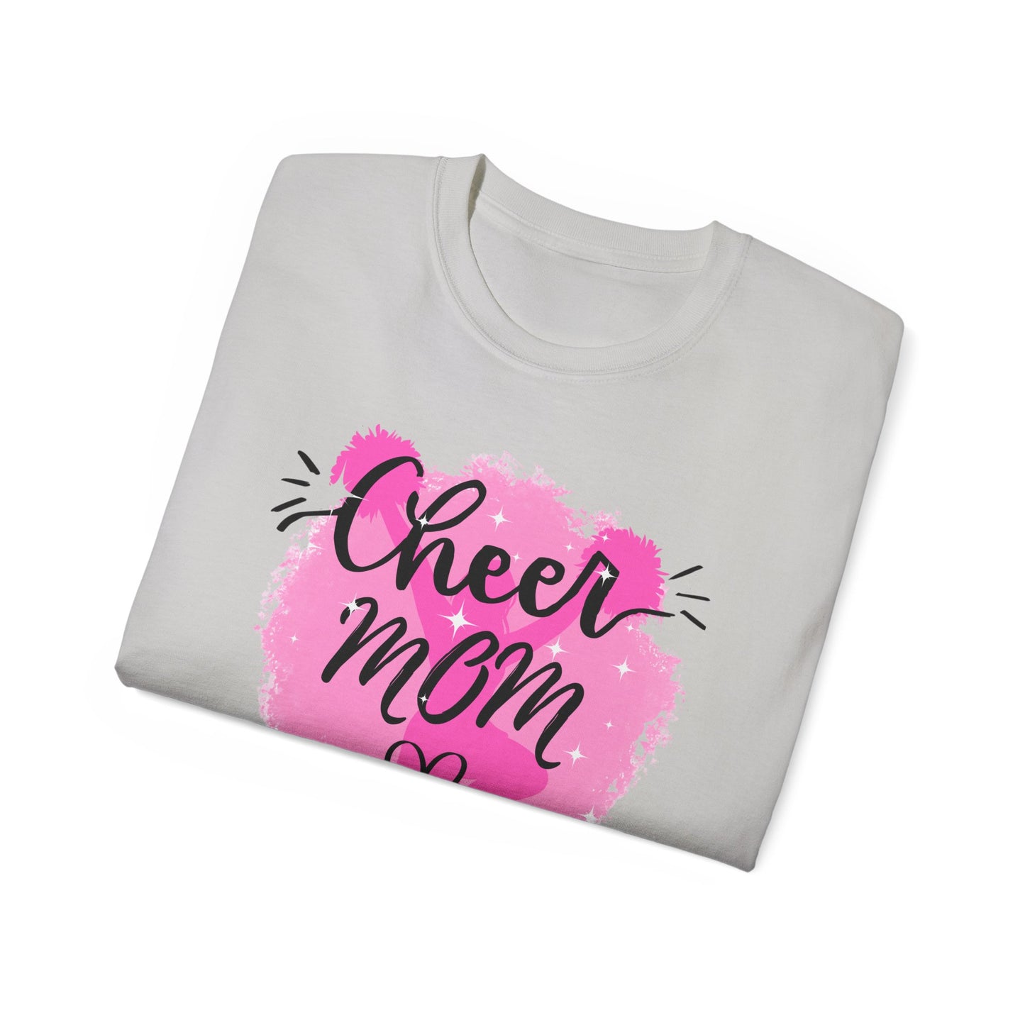 Cheer Mom Ultra Cotton Tee, Cheerleader Gift, Mother's Day Shirt, Sports Apparel, Appreciation Gift, Unisex T-Shirt